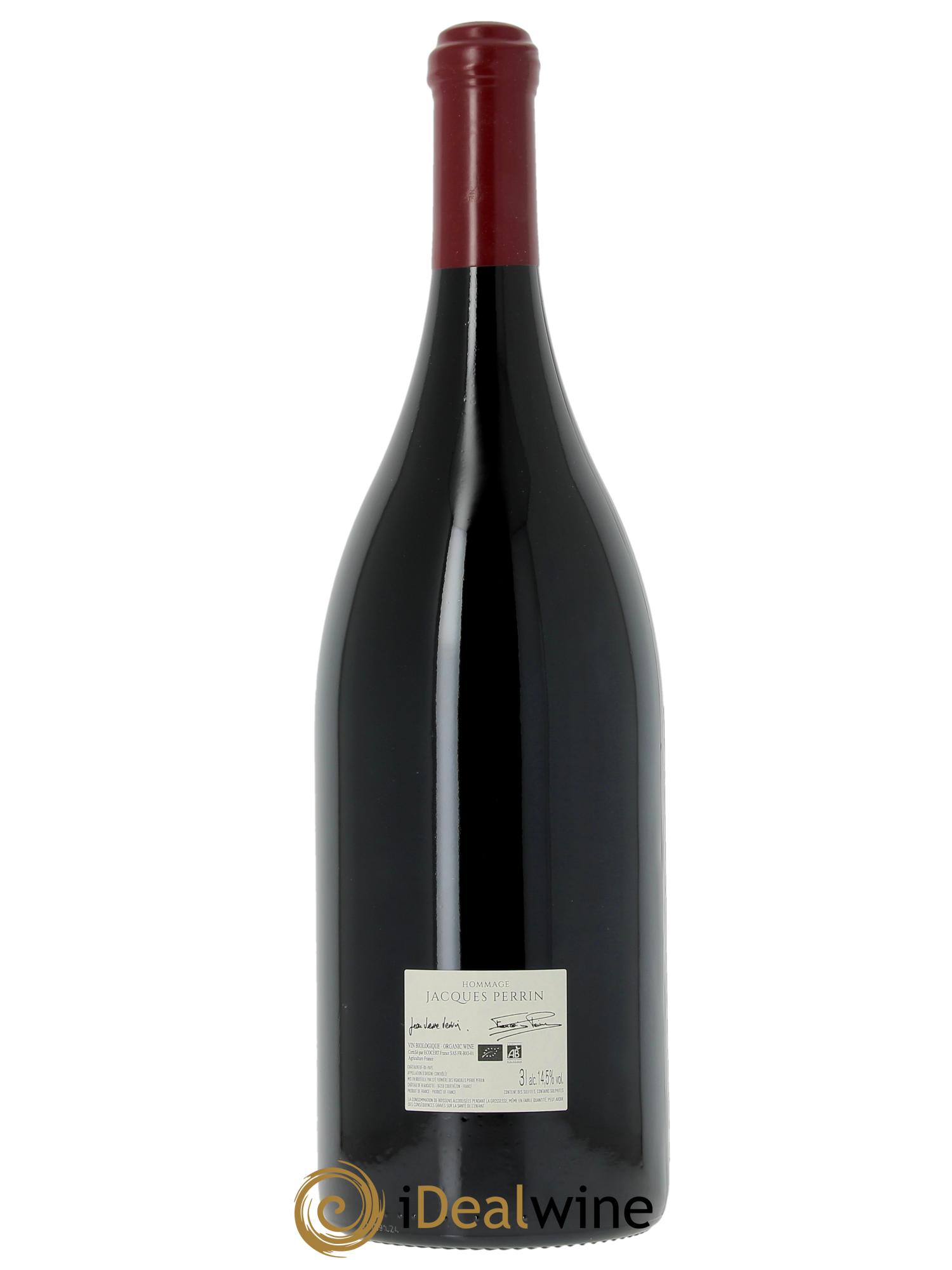 Châteauneuf-du-Pape Château de Beaucastel Hommage à Jacques Perrin Famille Perrin (OWC if CBO1 dmgs) 2022 - Lot of 1 double magnum - 2