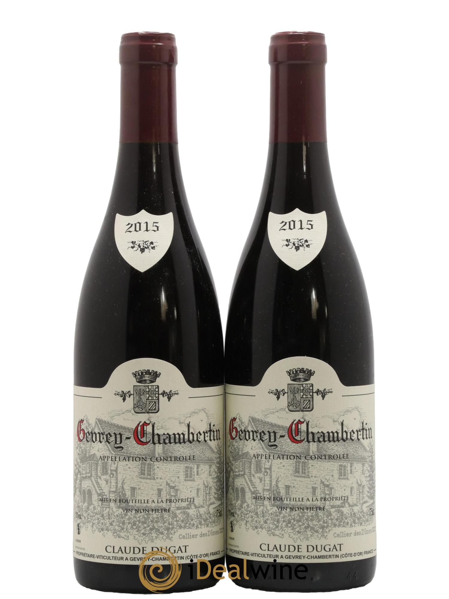 Gevrey-Chambertin Claude Dugat 2015 - Lot de 2 bouteilles - 0