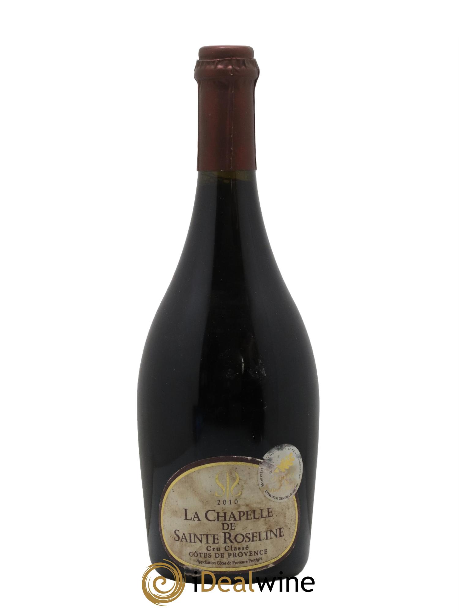 Côtes de Provence Château Sainte-Roseline La Chapelle 2010 - Lot de 1 bouteille - 0