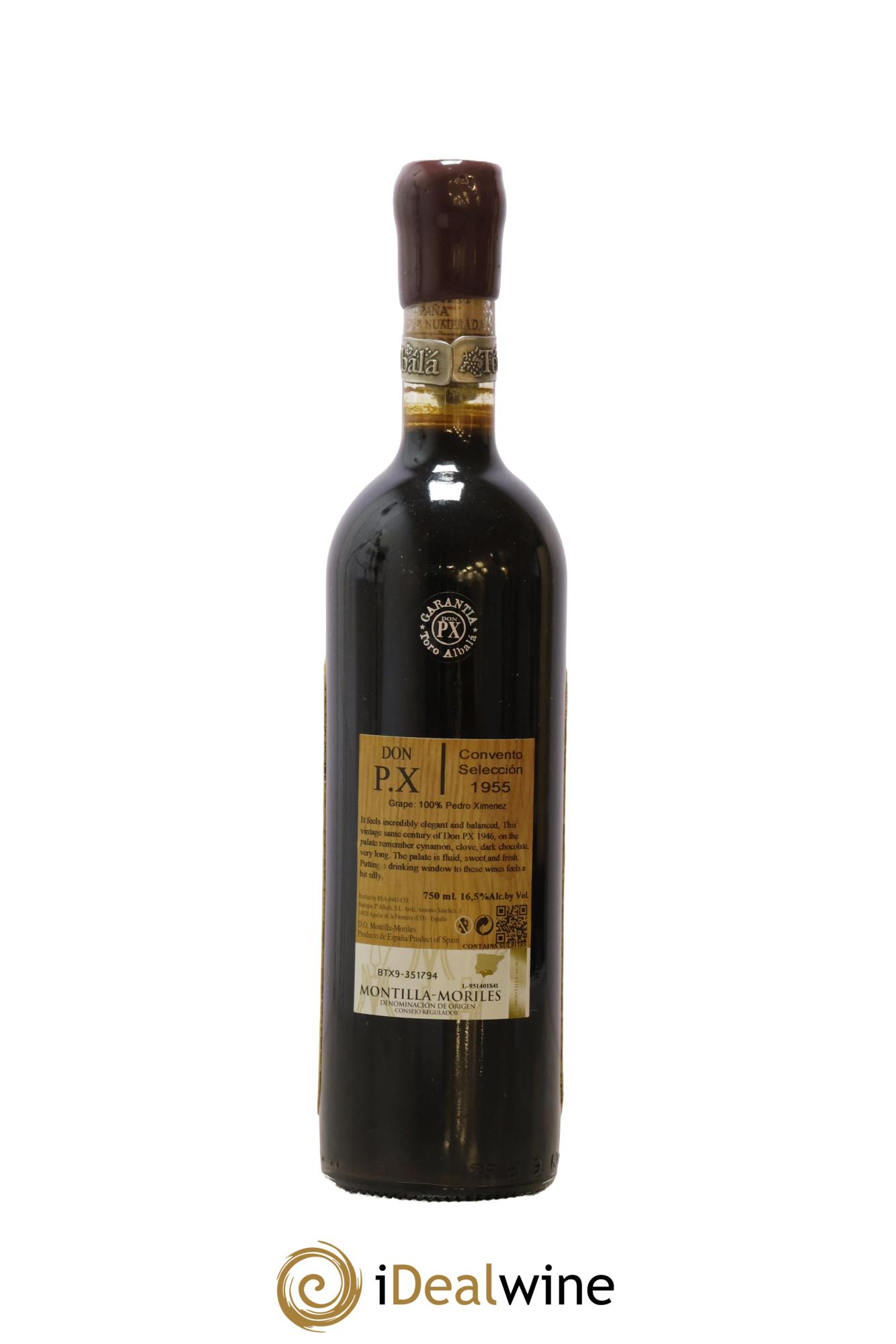 Montilla Moriles Don PX Convento Seleccion Toro Albala  1955 - Lot de 1 bouteille - 2