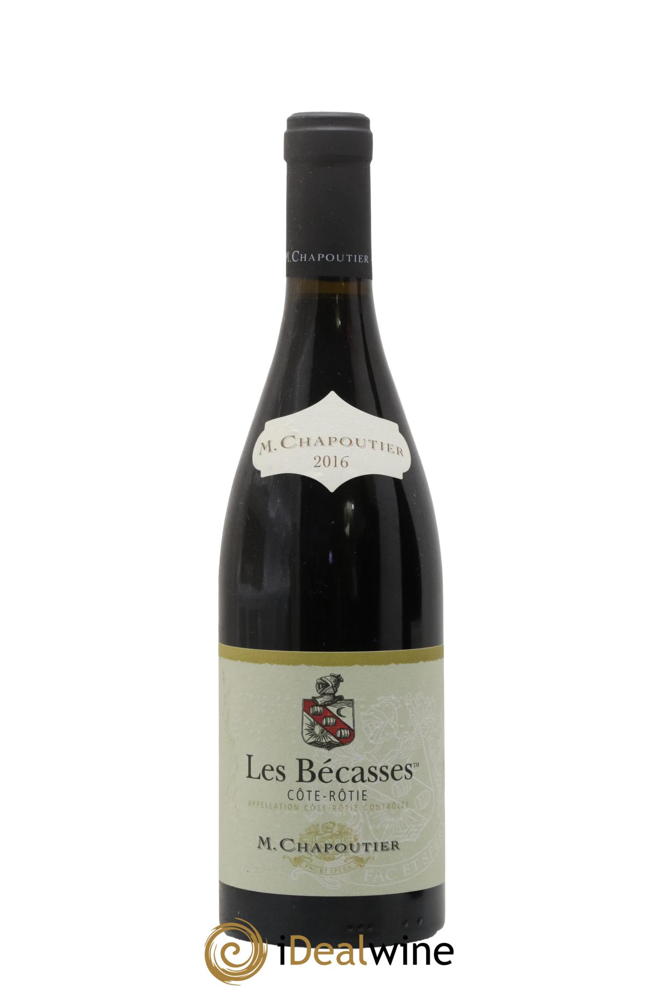 Côte-Rôtie Les Bécasses Chapoutier 2016 - Lot de 1 bouteille - 0