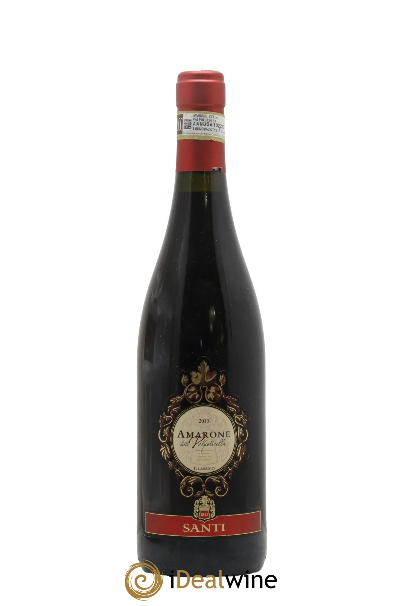 Amarone della Valpolicella DOC Santi Amarone 2010 - Lot of 1 bottle - 0