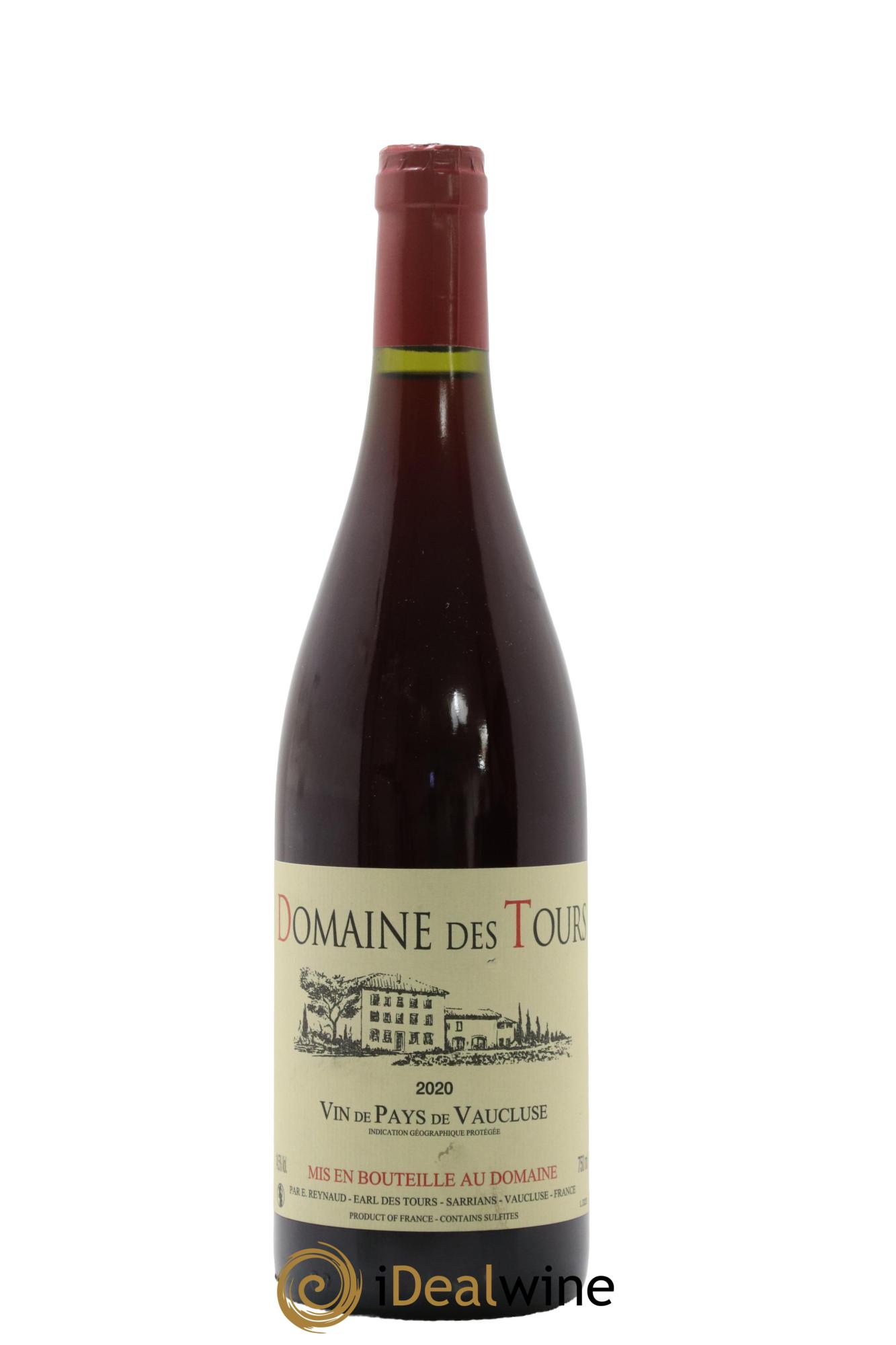 Vaucluse (Vin de Pays de Vaucluse) Domaine des Tours Emmanuel Reynaud 2020 - Lot de 1 bouteille - 0