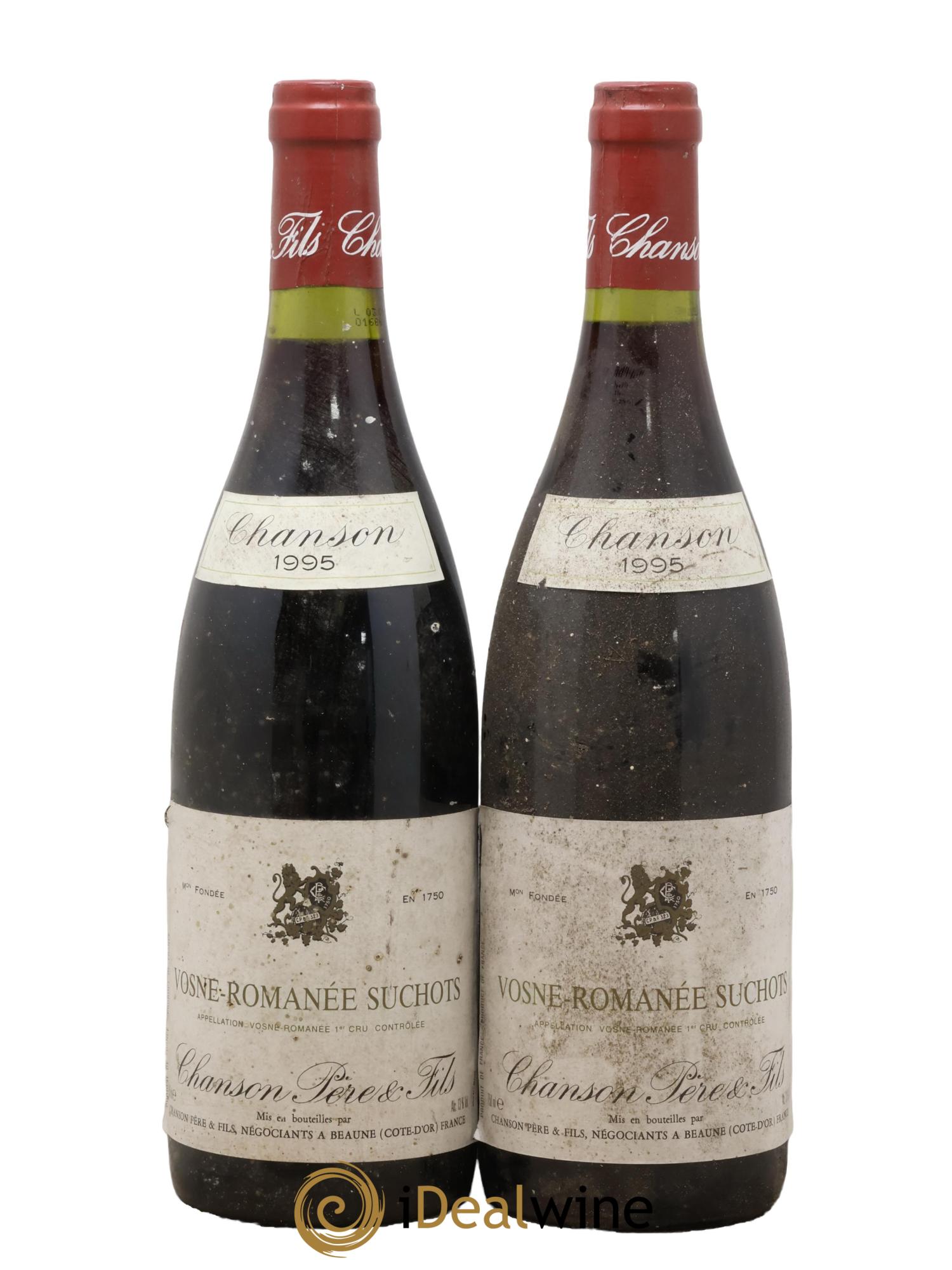 Vosne-Romanée 1er Cru Les Suchots Chanson 1995 - Lotto di 2 bottiglie - 0