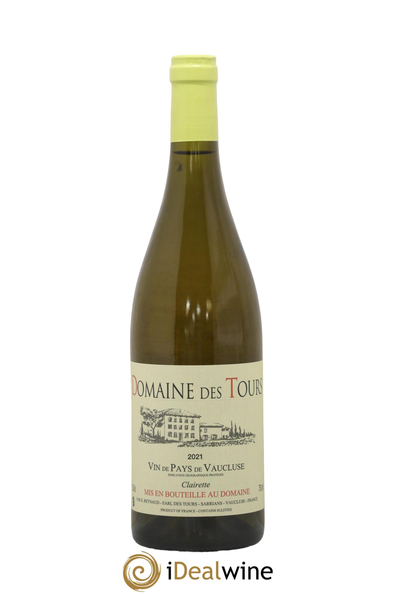 IGP Vaucluse (Vin de Pays de Vaucluse) Domaine des Tours Clairette Emmanuel Reynaud 2021 - Posten von 1 Flasche - 0