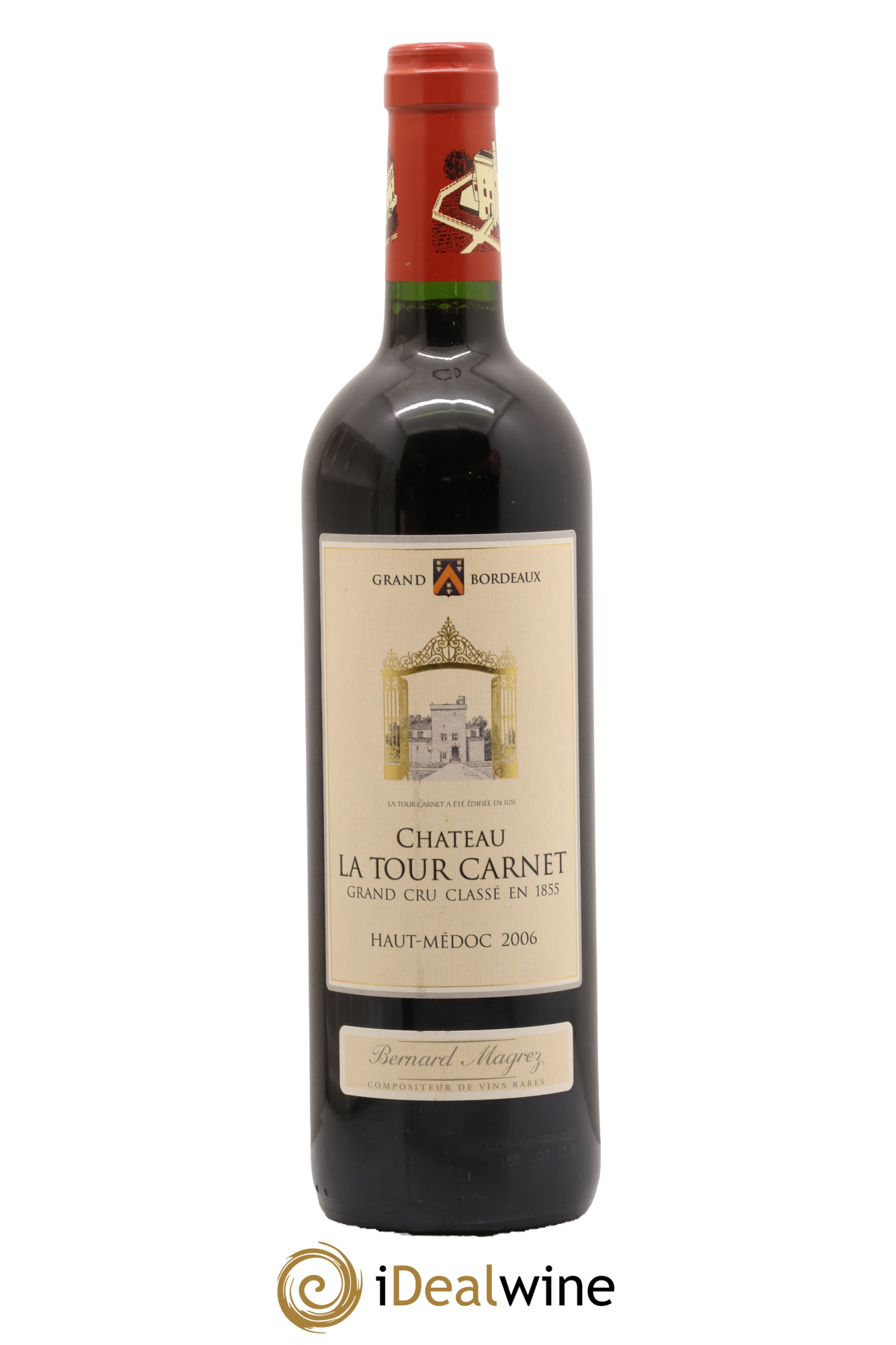 Château la Tour Carnet 4ème Grand Cru Classé 2006 - Lot de 1 bouteille - 0