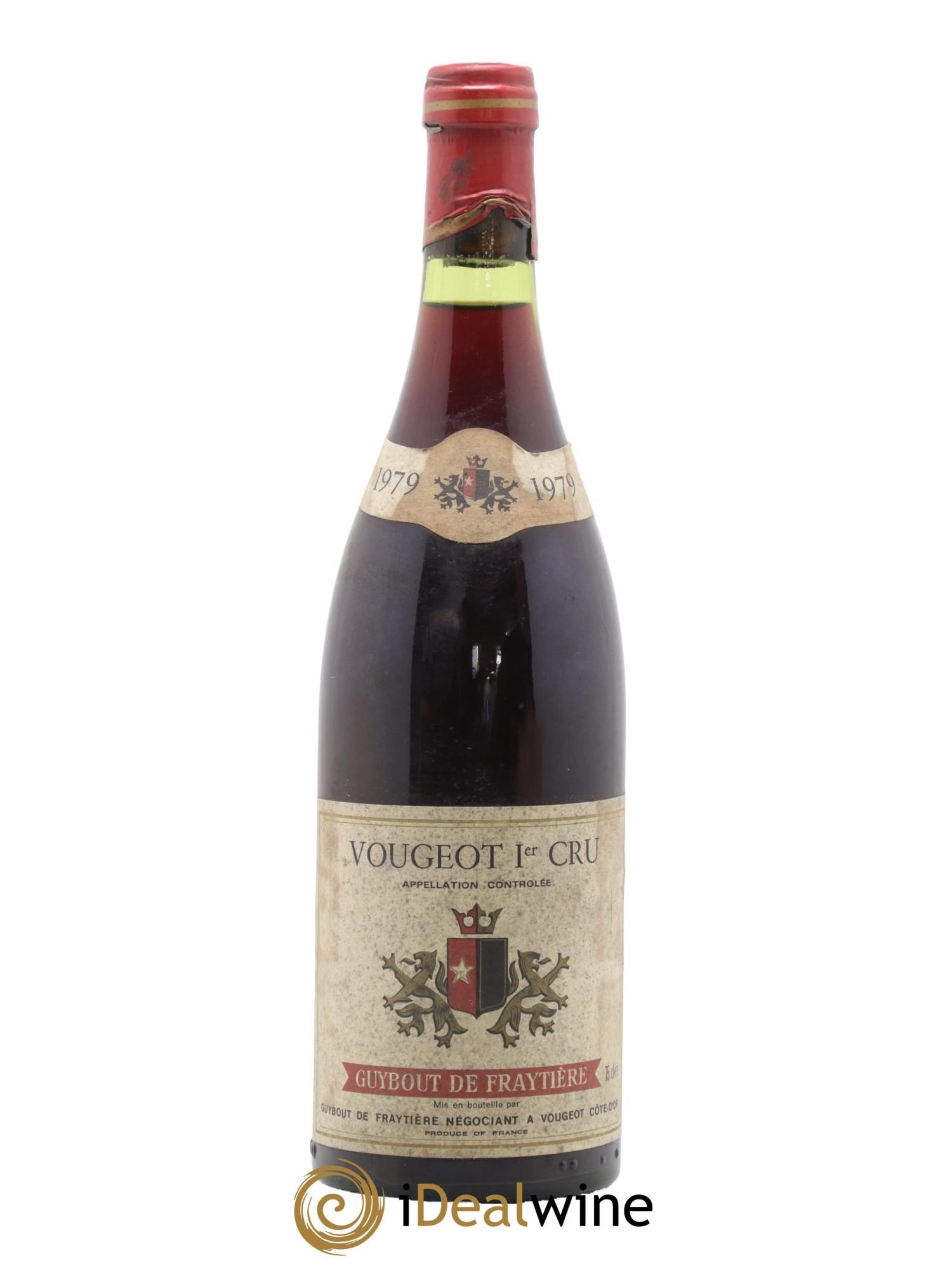 Vougeot 1er Cru Domaine Guybout de Fraytière 1979 - Lot de 1 bouteille - 0