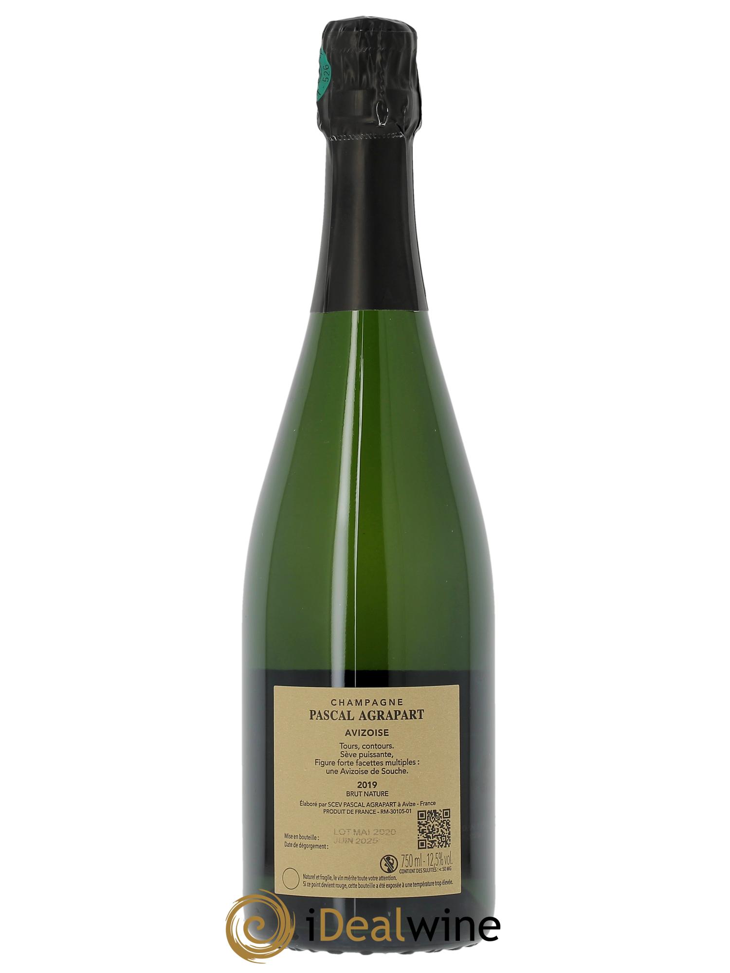 Avizoise Blanc de Blancs Extra-Brut Agrapart & Fils 2019 - Lot of 1 bottle - 1