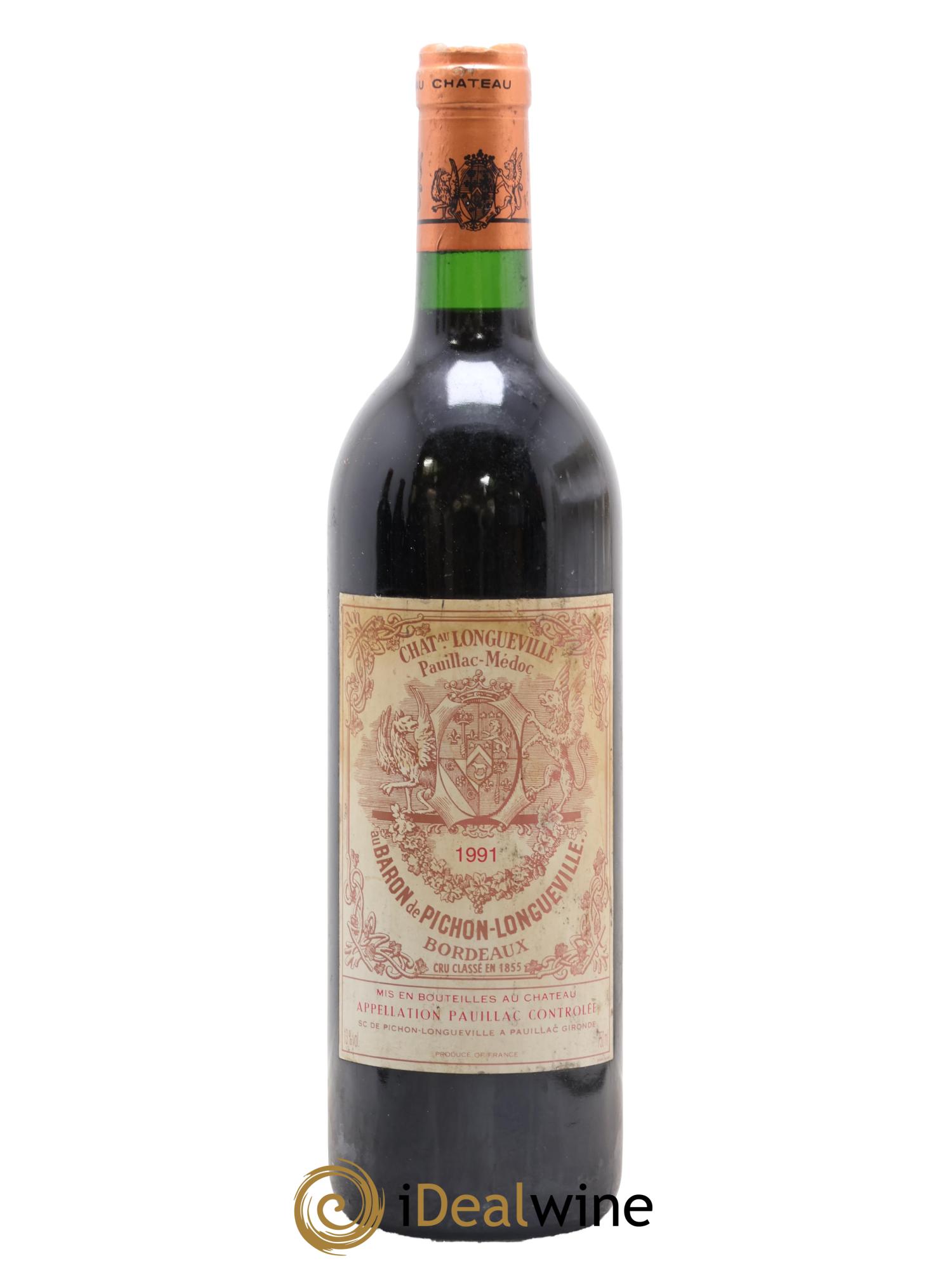 Pichon Longueville Baron 2ème Grand Cru Classé 1991 - Lot of 1 bottle - 0