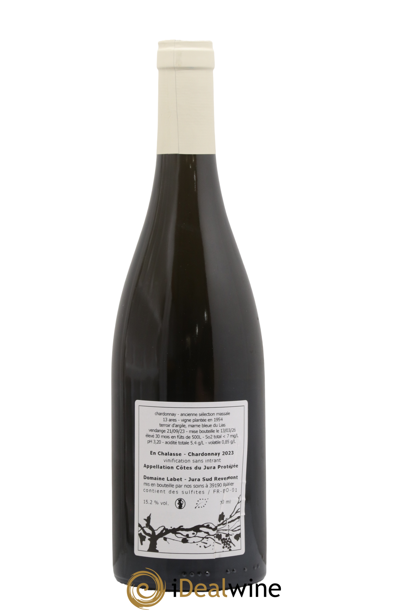 Côtes du Jura Chardonnay En Chalasse Romain - Julien - Charline Labet 2023 - Lot de 1 bouteille - 1