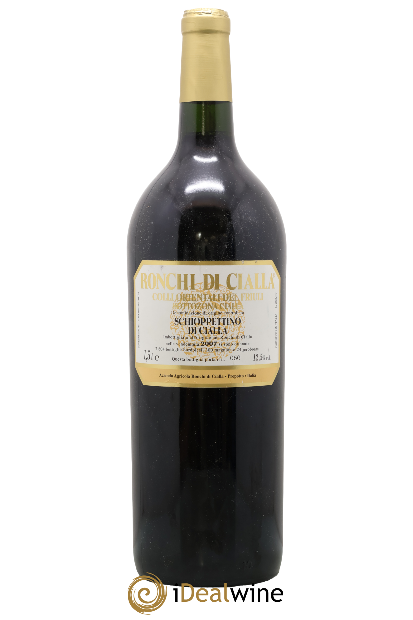 Frioul Colli Orientali del Friuli IGT Schioppettino di Cialla Azienda Agricola Ronchi di Cialla 2007 - Lot of 1 magnum - 0