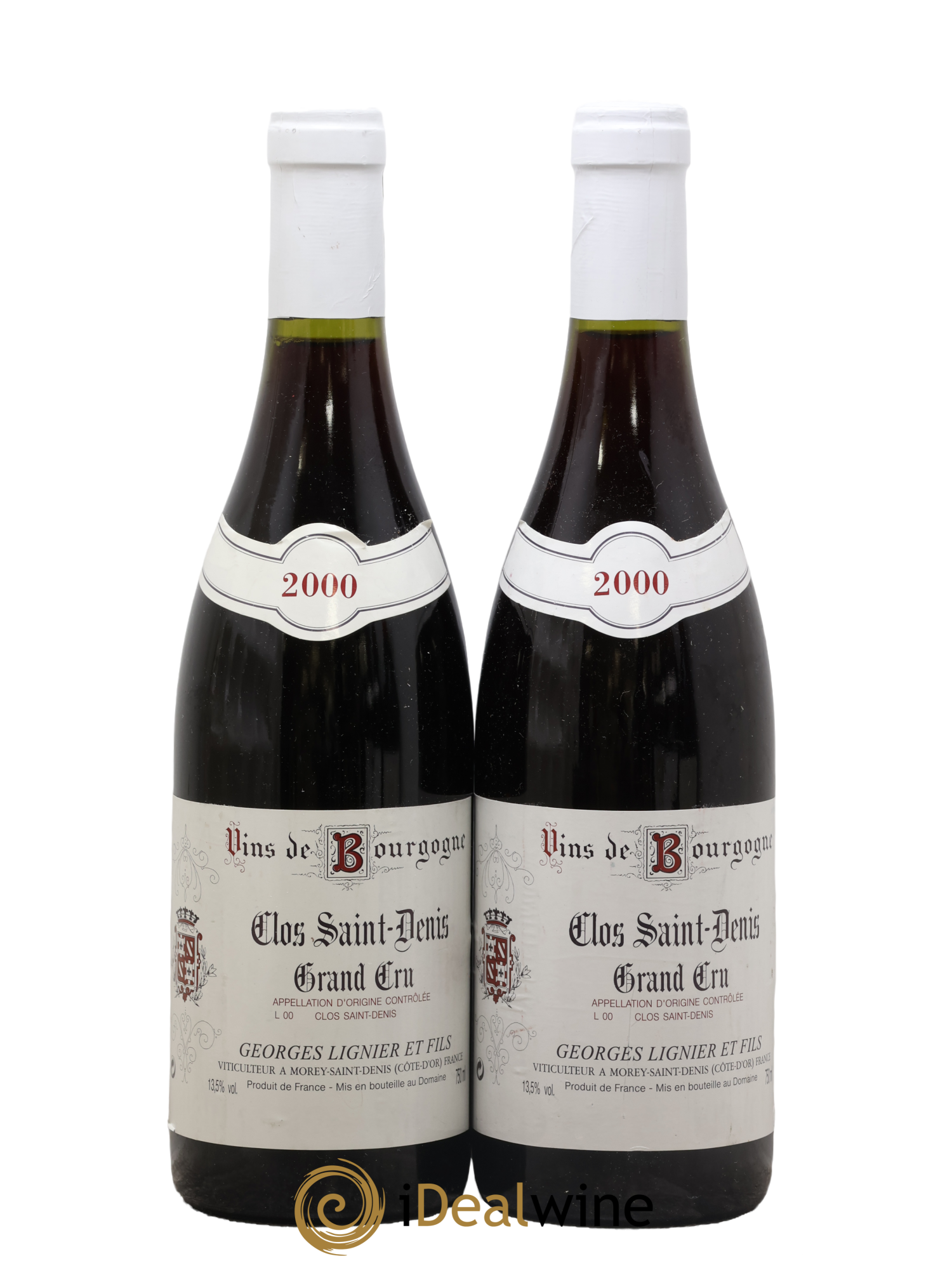 Clos Saint-Denis Grand Cru Georges Lignier (Domaine) 2000 - Lot de 2 bouteilles - 0