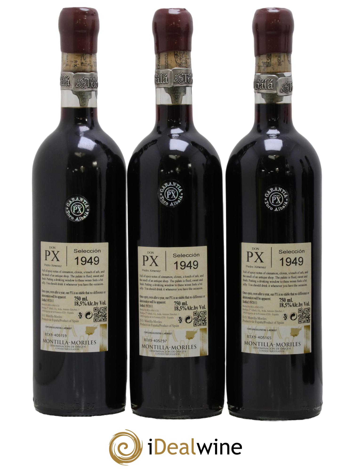 Montilla Moriles Don PX Seleccion Toro Albala 1949 - Lot de 6 bouteilles - 2