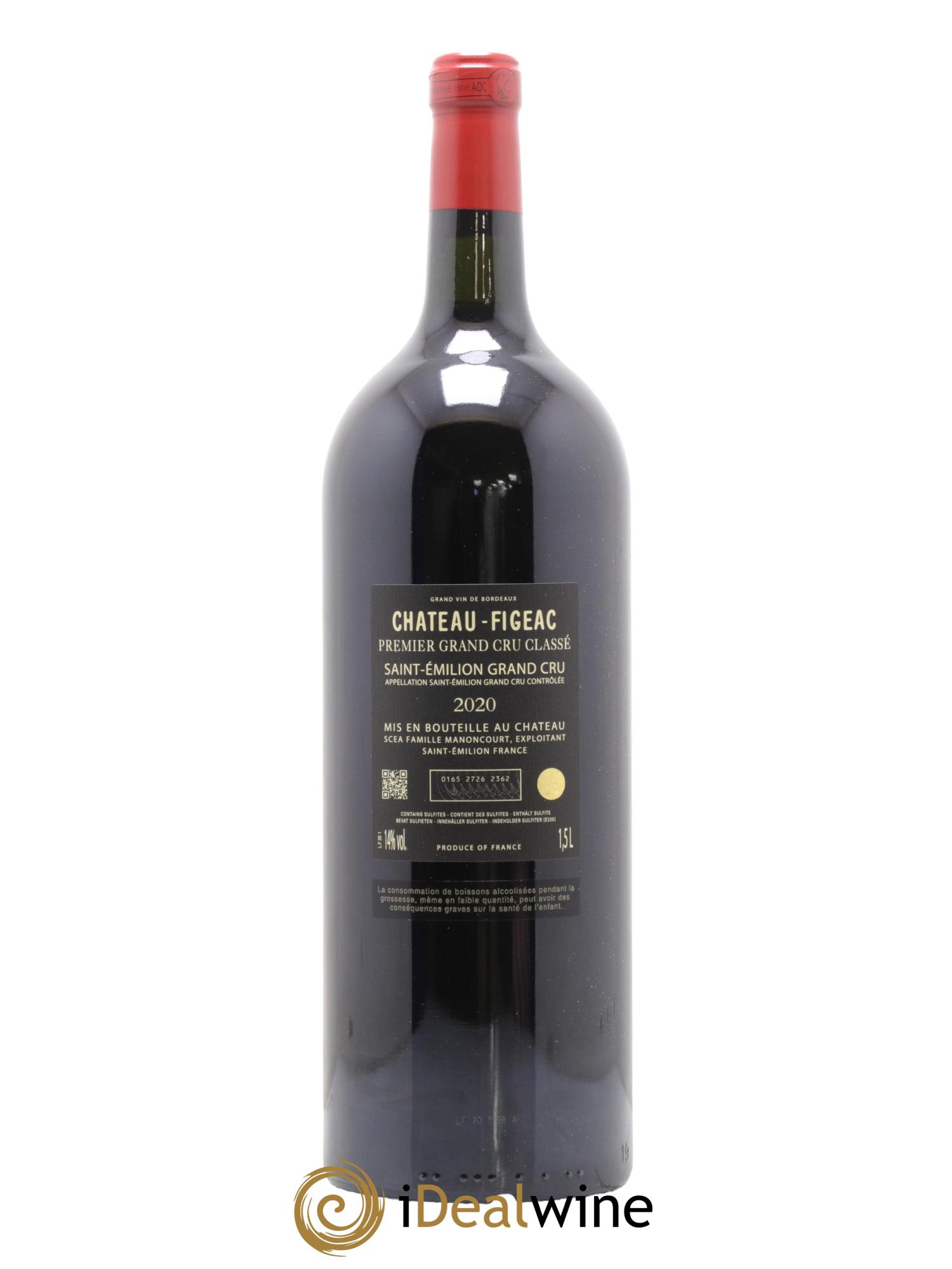 Château Figeac 1er Grand Cru Classé A 2020 - Lot of 1 magnum - 2