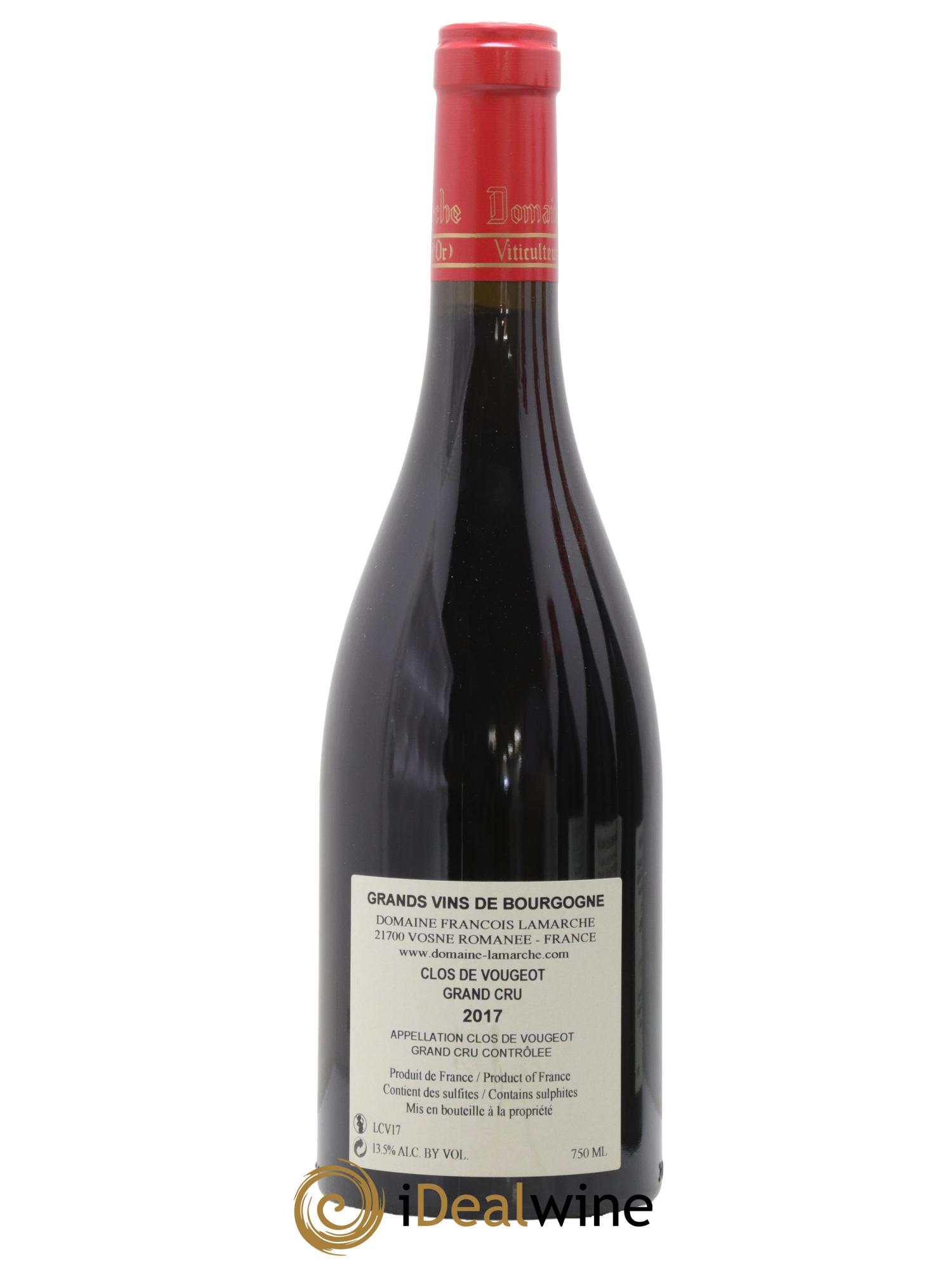 Clos de Vougeot Grand Cru Lamarche (Domaine)  2017 - Lotto di 1 bottiglia - 1