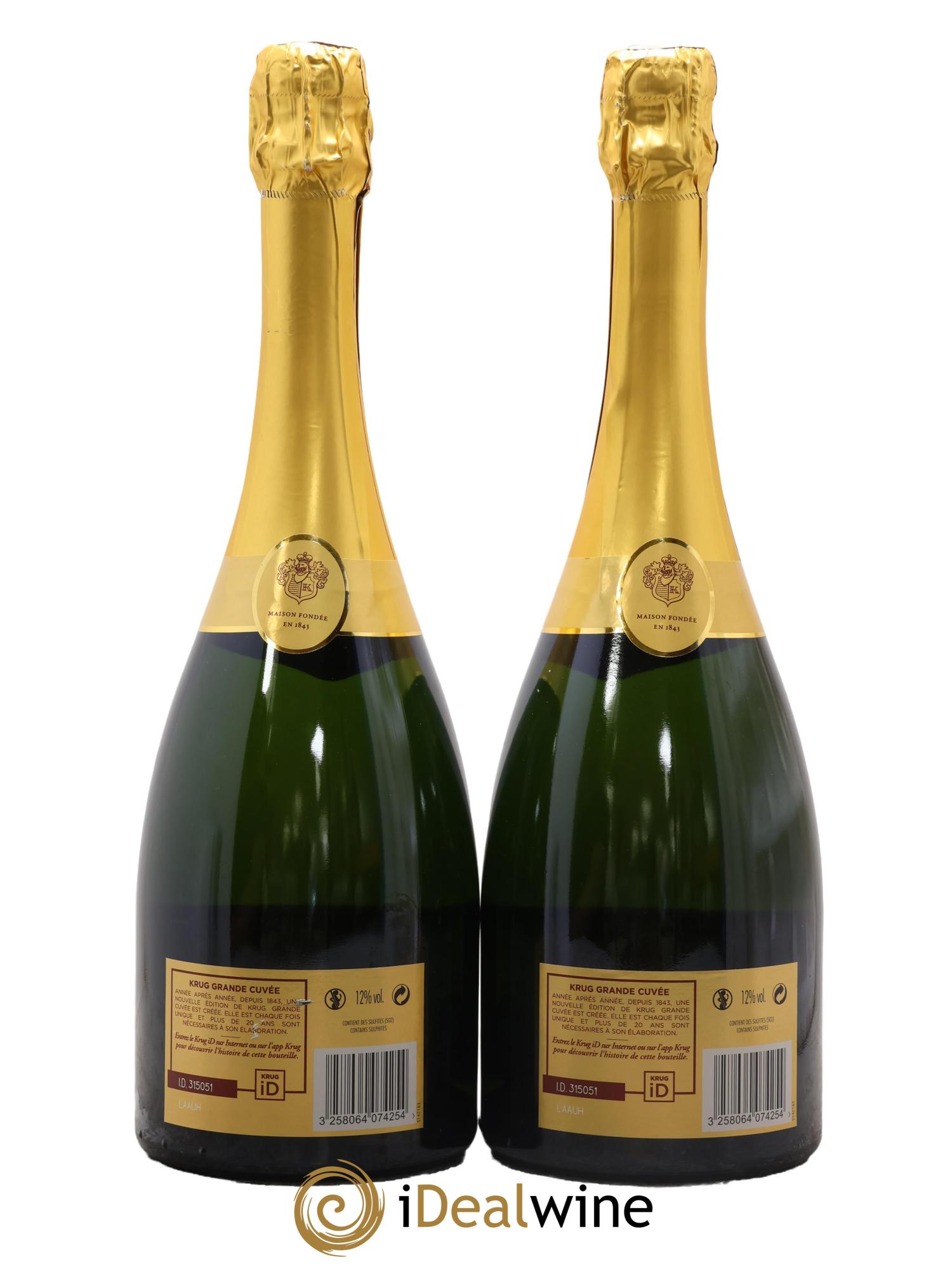 Grande Cuvée - 163ème édition Krug - Posten von 2 Flaschen - 1