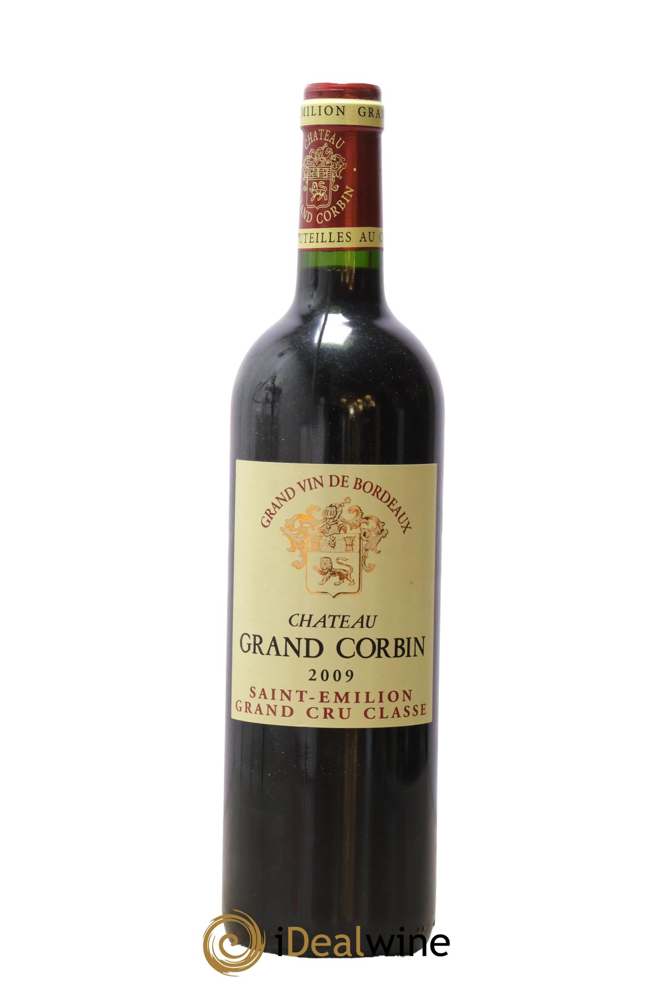 Château Grand Corbin Grand Cru Classé 2009 - Lot de 1 bouteille - 0