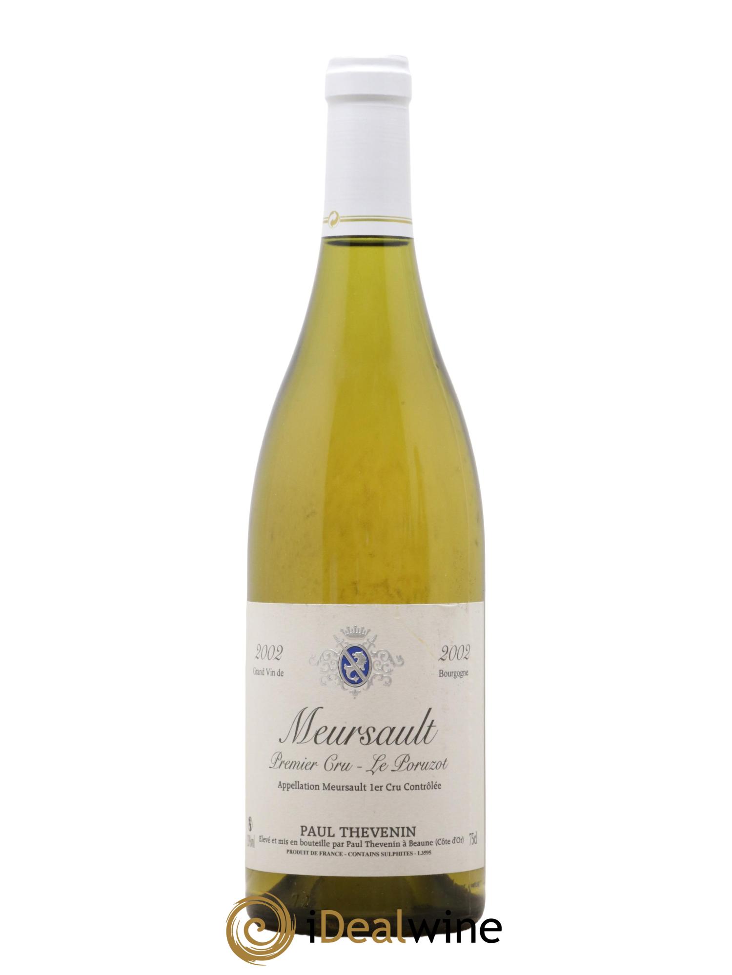 Meursault 1er Cru Poruzot Domaine Paul Thevenin 2002 - Lot de 1 bouteille - 0