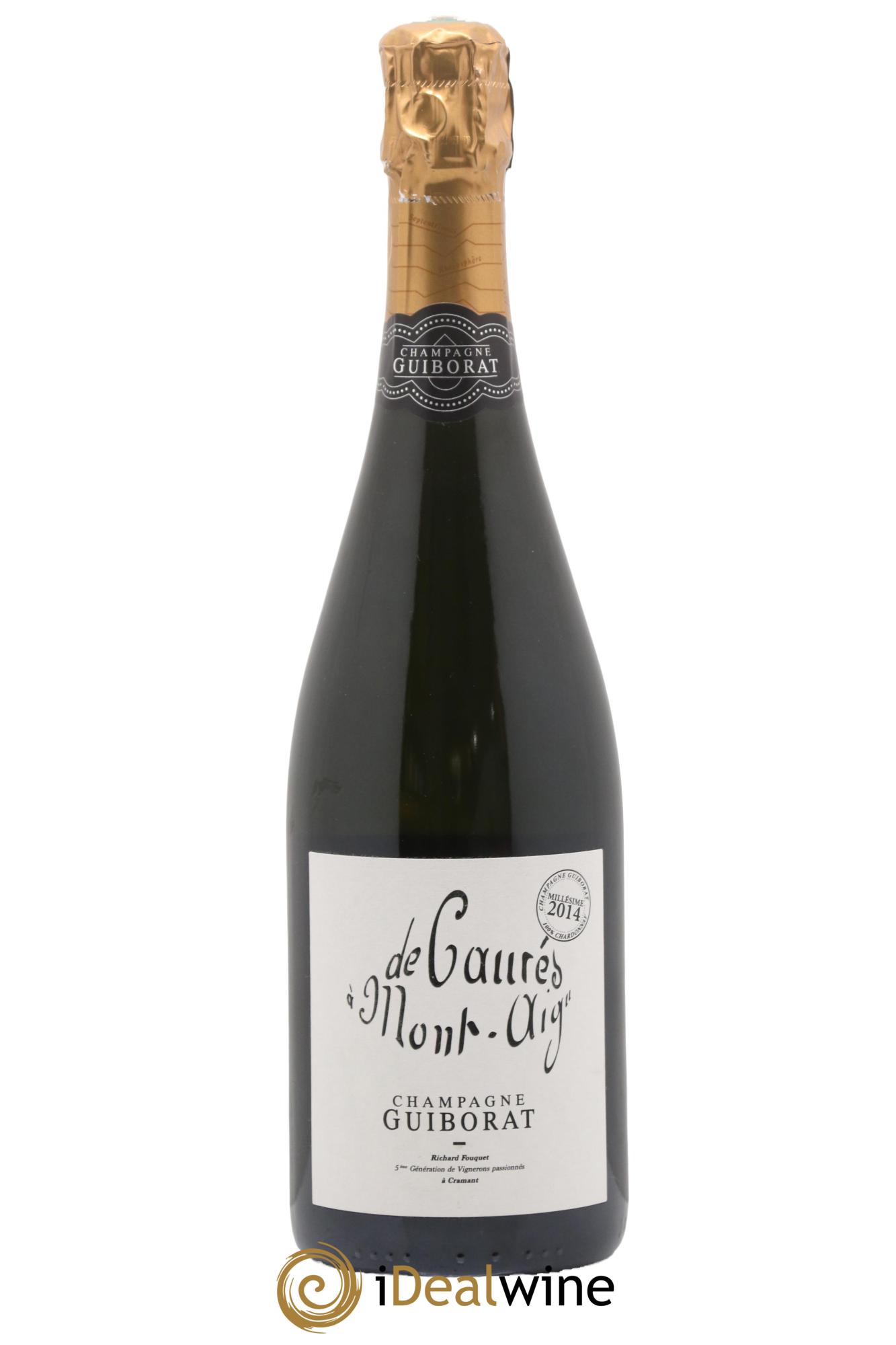 Blanc de Blancs Extra-Brut De Caurés à Mont-Aigü Guiborat 2014 - Lot de 1 bouteille - 0