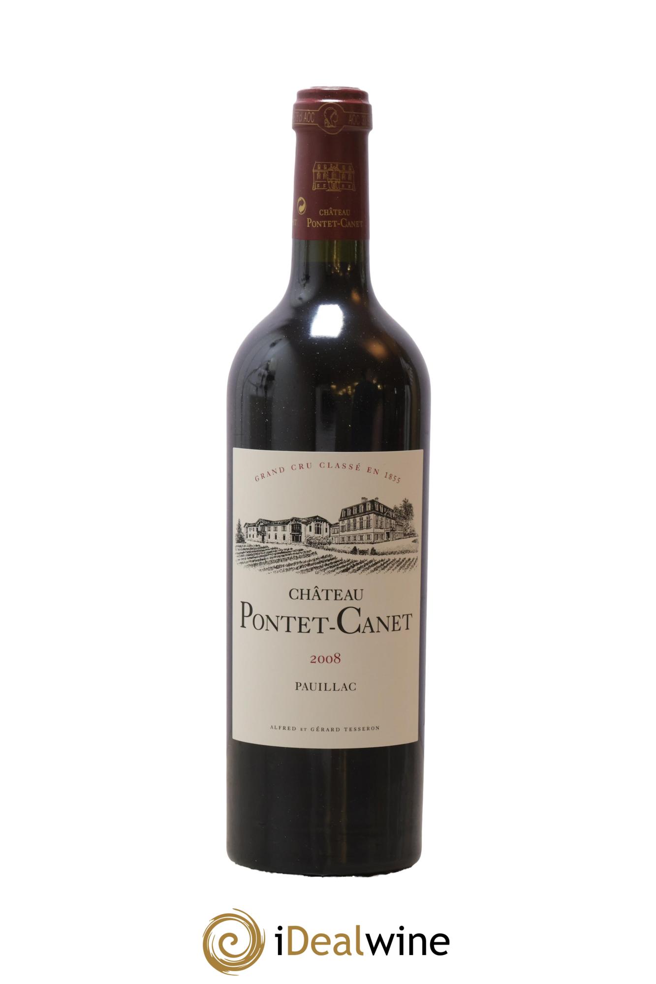 Château Pontet Canet 5ème Grand Cru Classé 2008 - Lot de 1 bouteille - 0