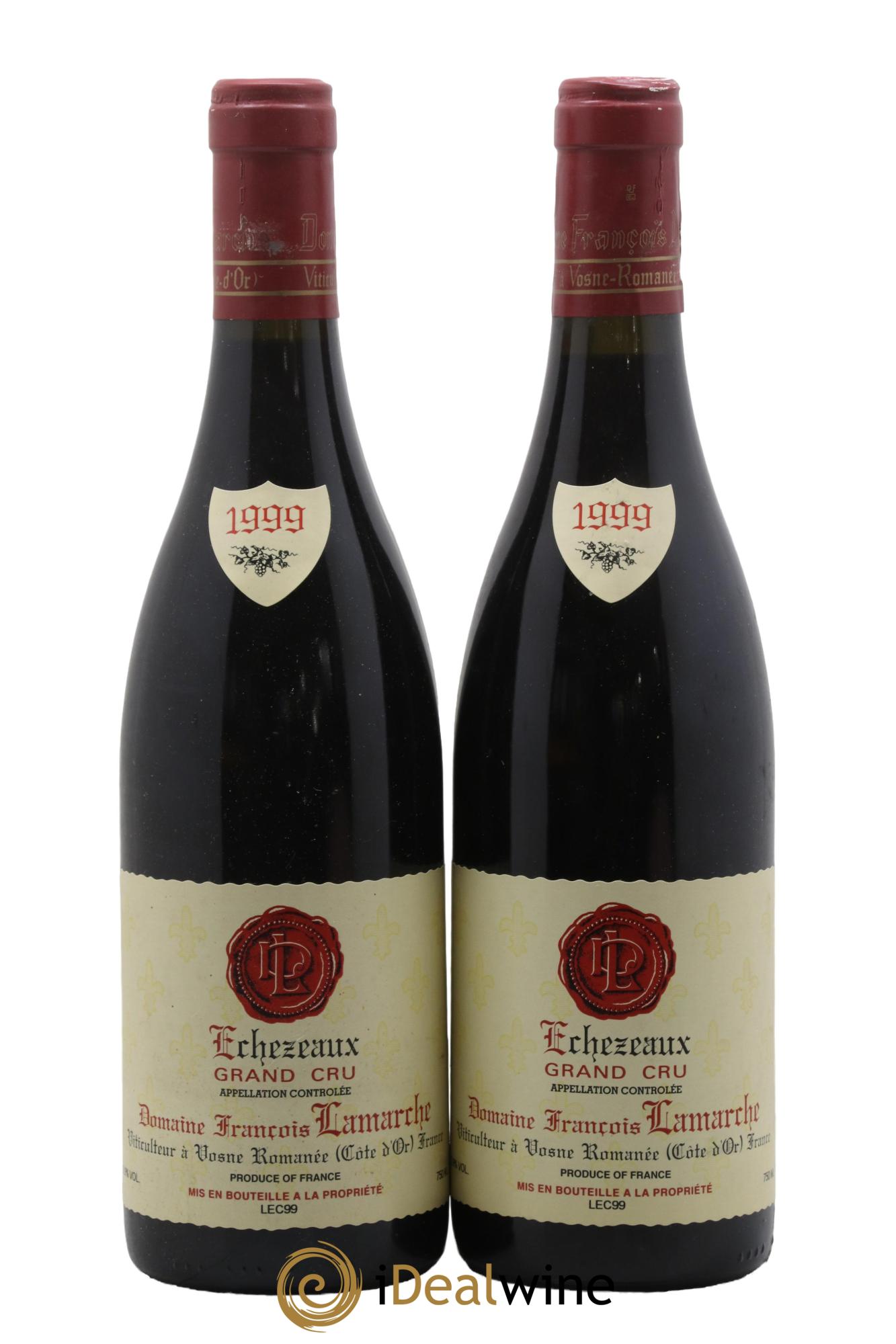 Echezeaux Grand Cru Lamarche (Domaine) 1999 - Lotto di 2 bottiglie - 0