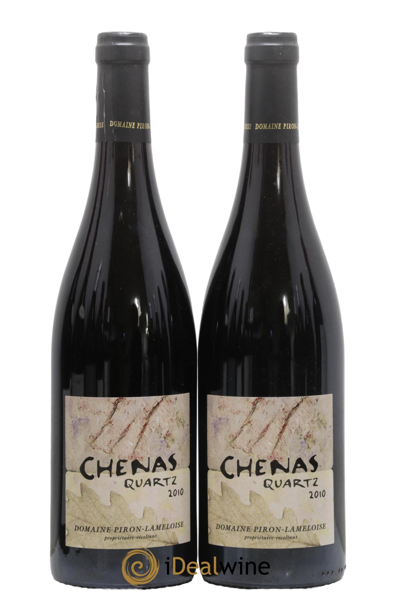 Chénas Quartz Piron Lameloise 2010 - Lot of 2 bottles - 0