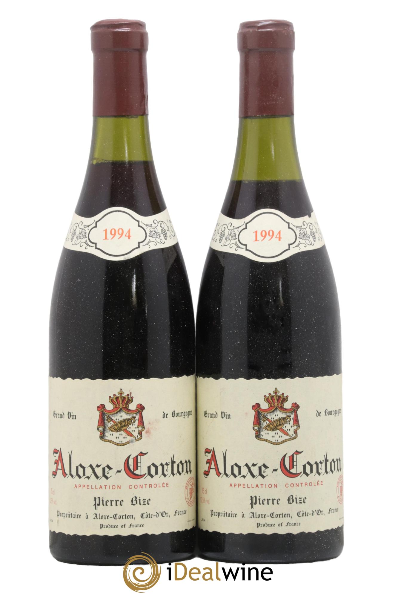 Aloxe-Corton Domaine Pierre Bize 1994 - Lot de 2 bouteilles - 0