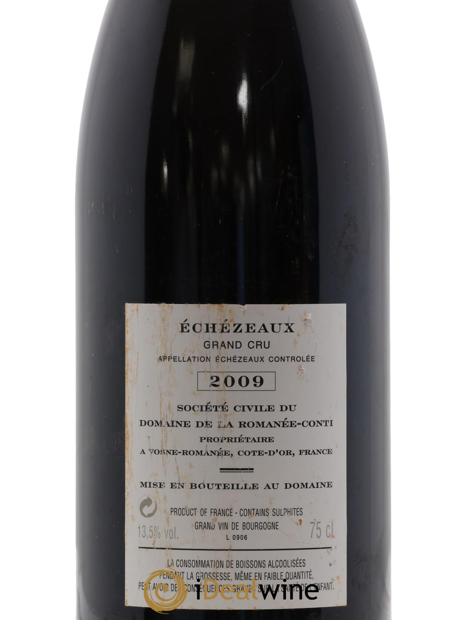 Echezeaux Grand Cru Domaine de la Romanée-Conti 2009 - Lot of 1 bottle - 4