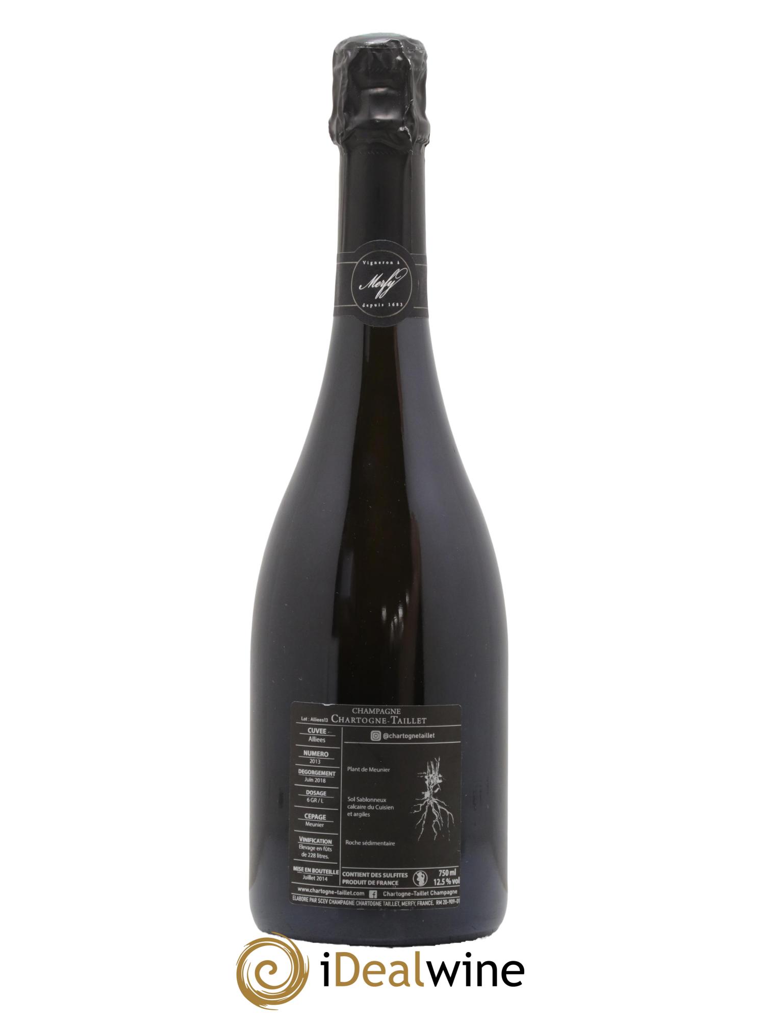 Les Alliés Chartogne-Taillet 2013 - Lot de 1 bouteille - 1