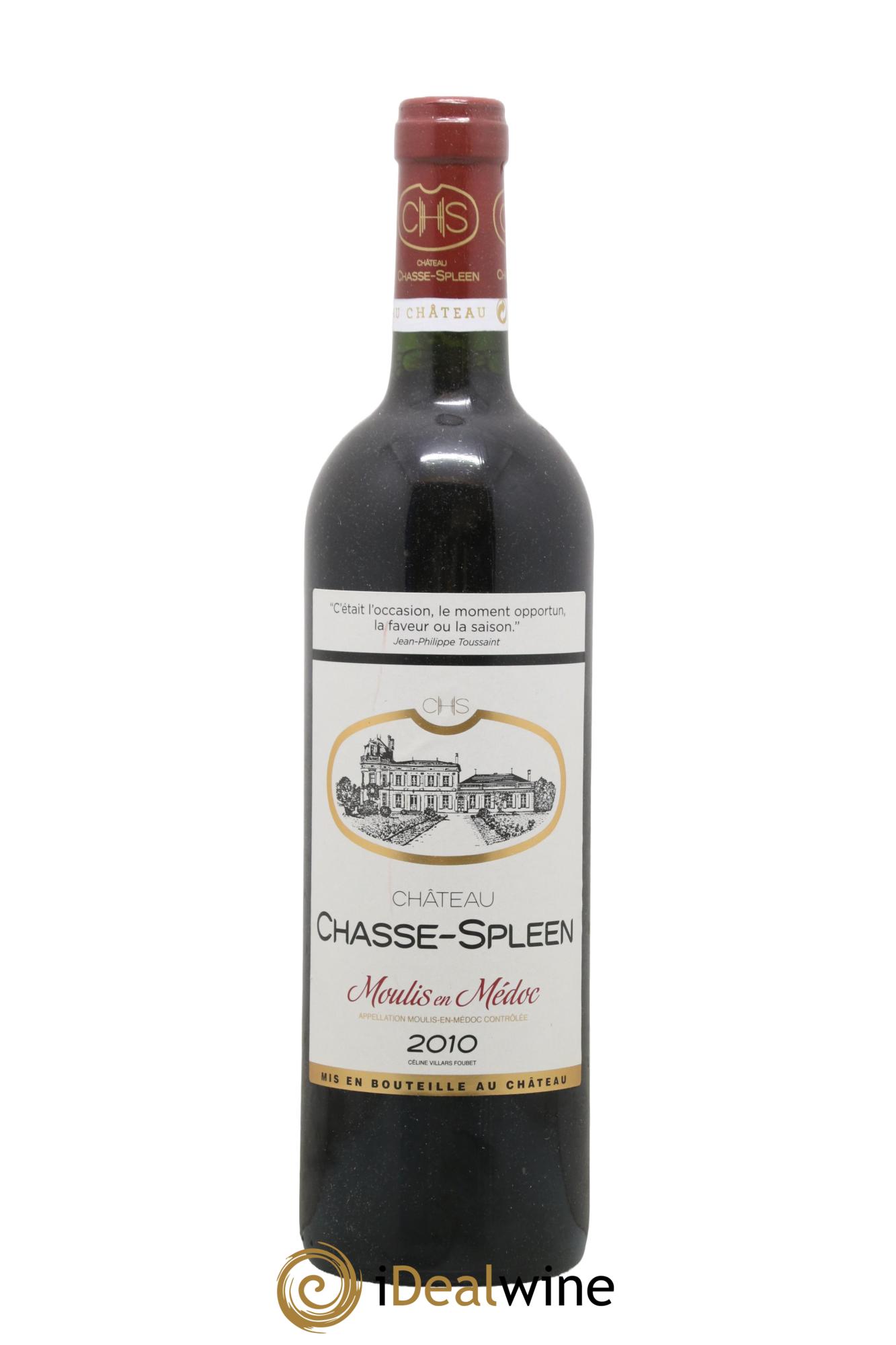 Château Chasse Spleen 2010 - Lot de 1 bouteille - 0