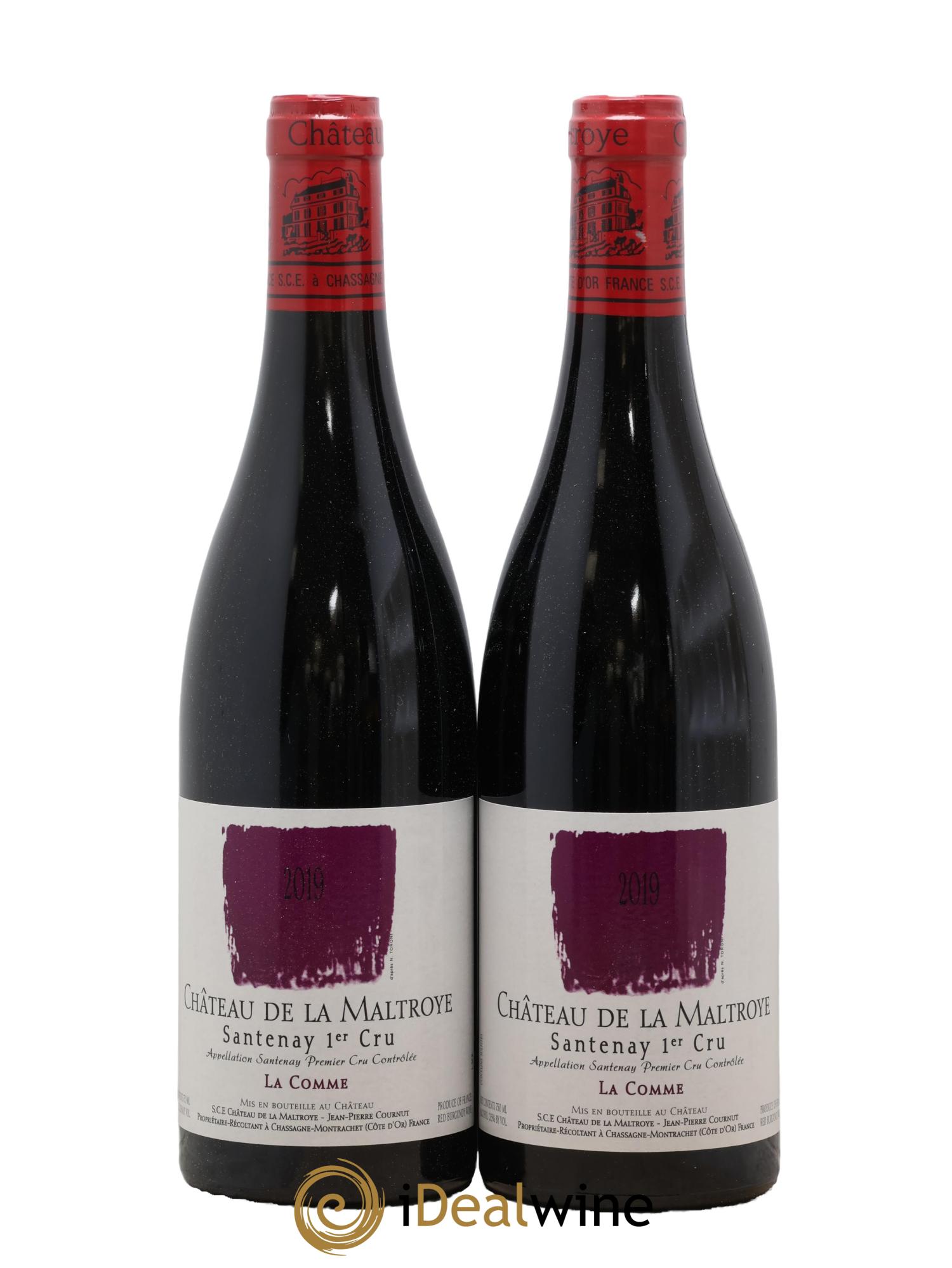 Santenay 1er Cru La Comme Château De La Maltroye 2019 - Lot de 2 bouteilles - 0