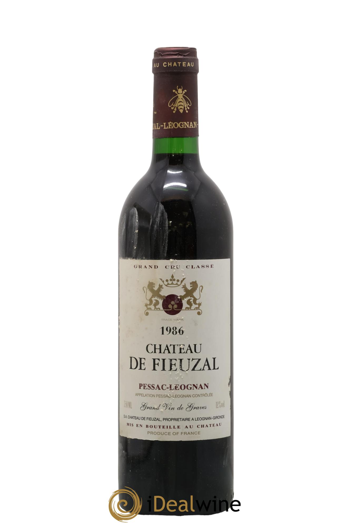 Château de Fieuzal Cru Classé de Graves 1986 - Lot of 1 bottle - 0