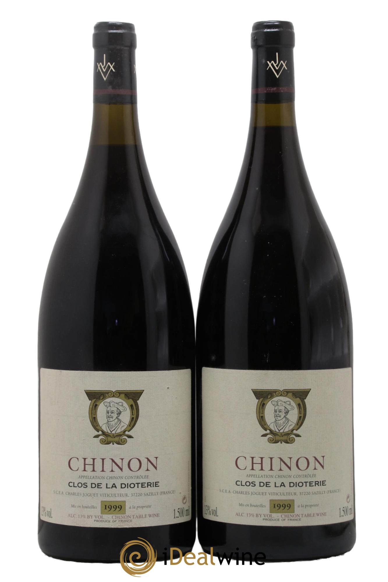 Chinon Clos de La Dioterie Charles Joguet 1999 - Lot de 2 magnums - 0
