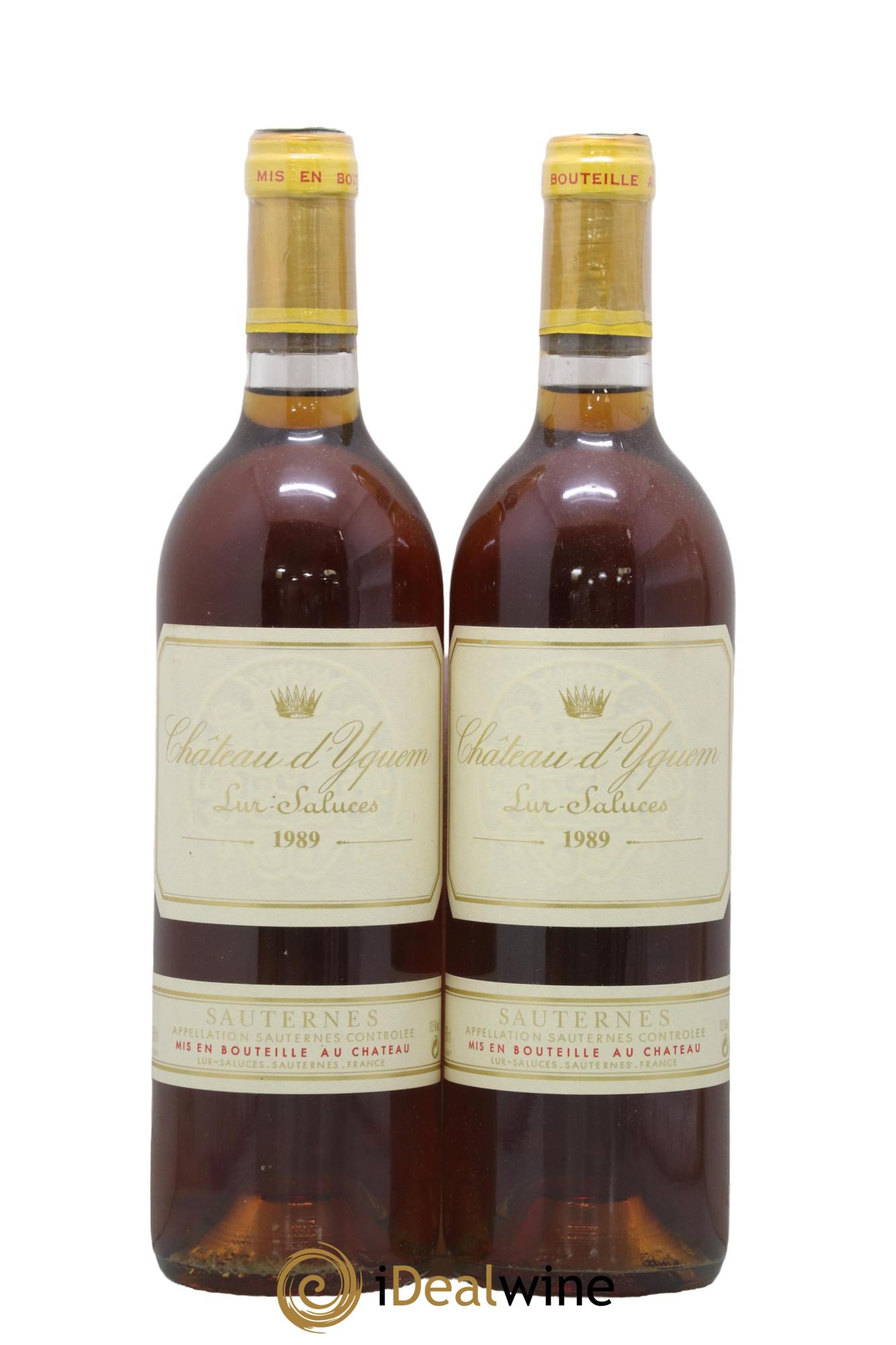Château d' Yquem 1er Cru Classé Supérieur 1989 - Lot of 2 bottles - 0