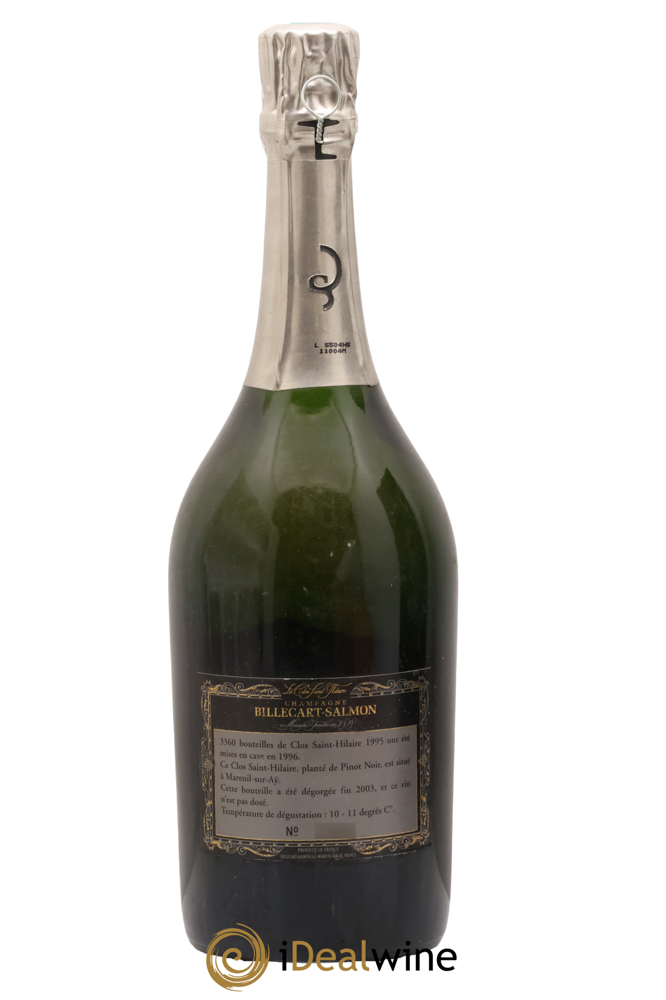 Le Clos Saint-Hilaire Billecart-Salmon 1995 - Lot de 1 bouteille - 2