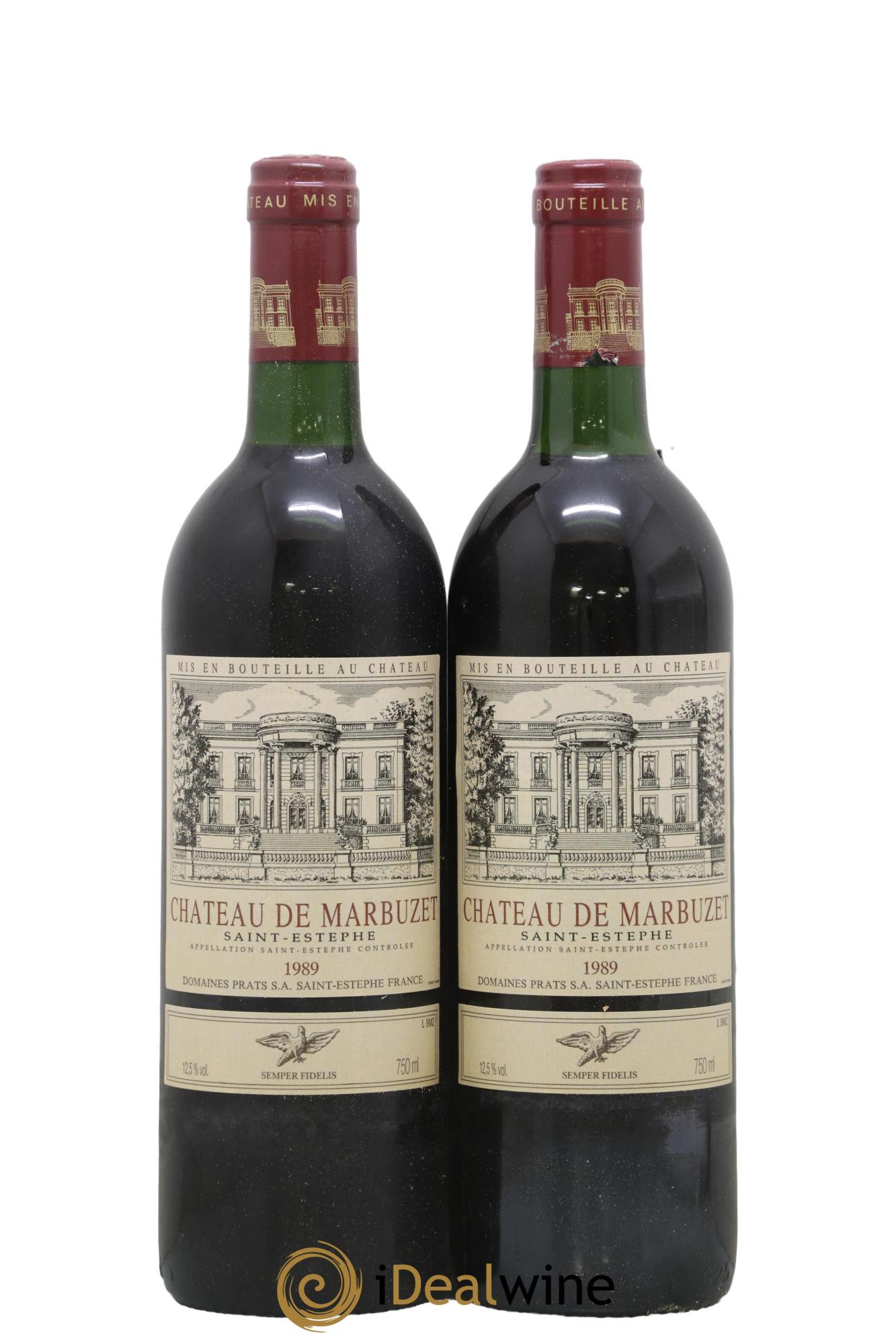 Château de Marbuzet Cru Bourgeois  1989 - Posten von 2 Flaschen - 0