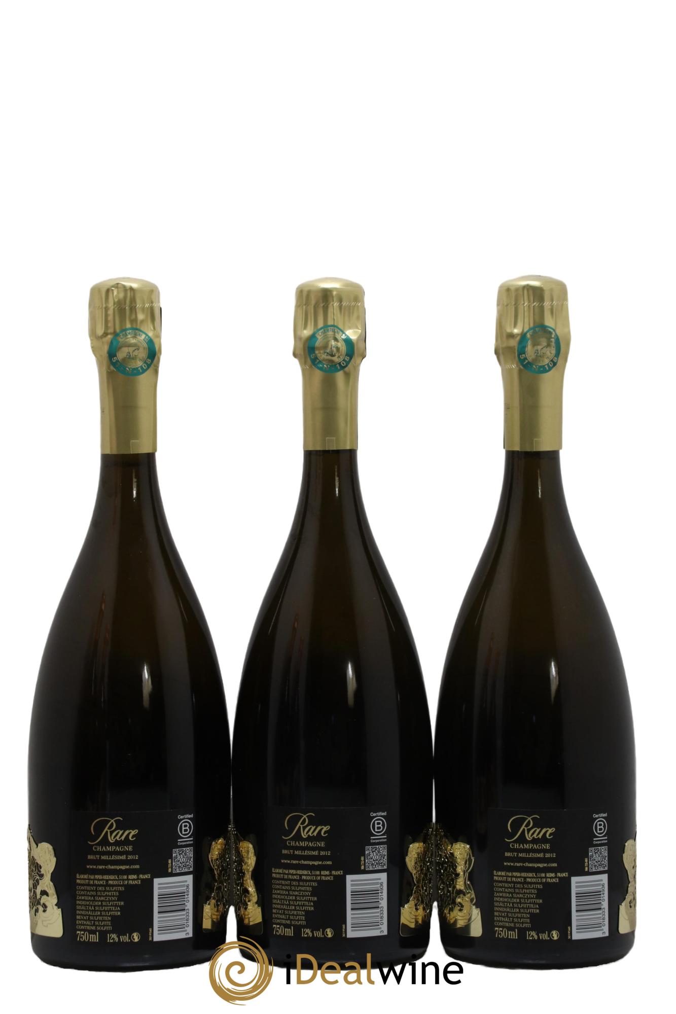 Rare Rare Champagne 2012 - Lotto di 3 bottiglie - 1