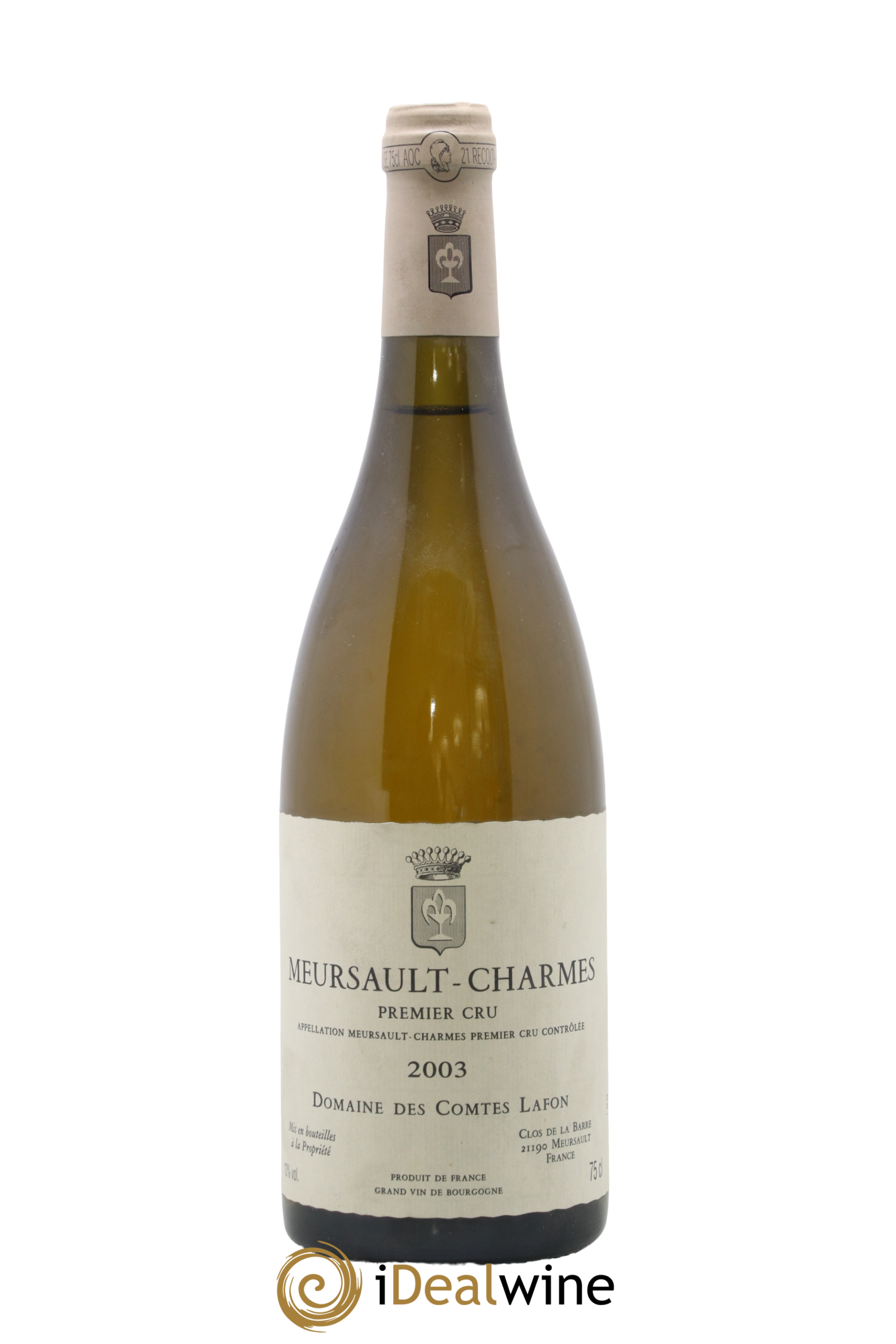 Meursault 1er Cru Charmes Comtes Lafon (Domaine des) 2003 - Lot de 1 bouteille - 0