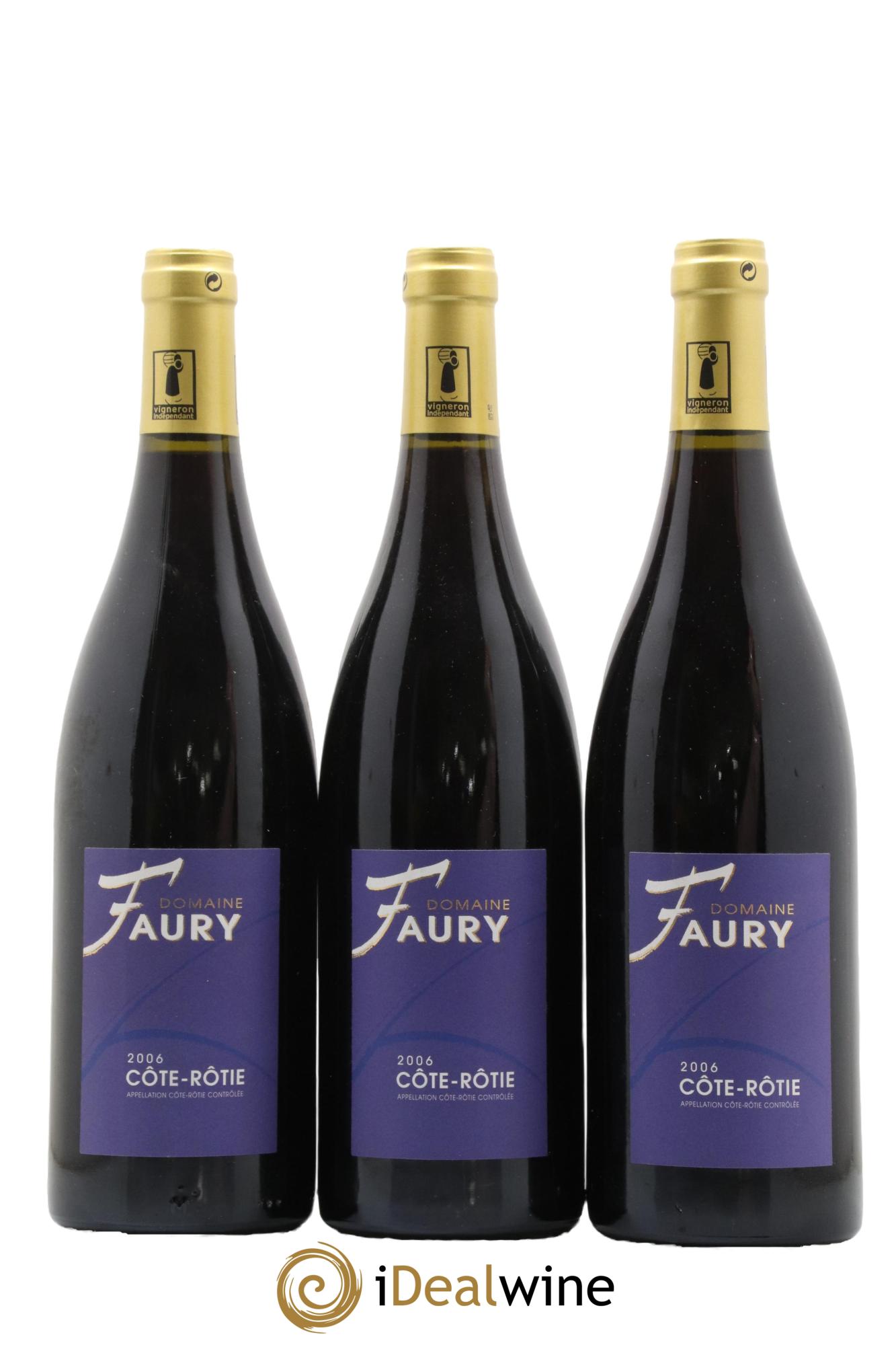 Côte-Rôtie Lionel Faury 2006 - Lot de 3 bouteilles - 0