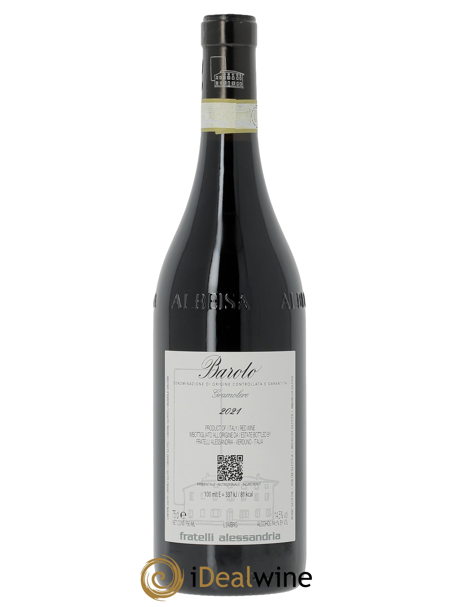 Barolo DOCG Gramolere Fratelli Alessandria  2021 - Lot of 1 bottle - 1