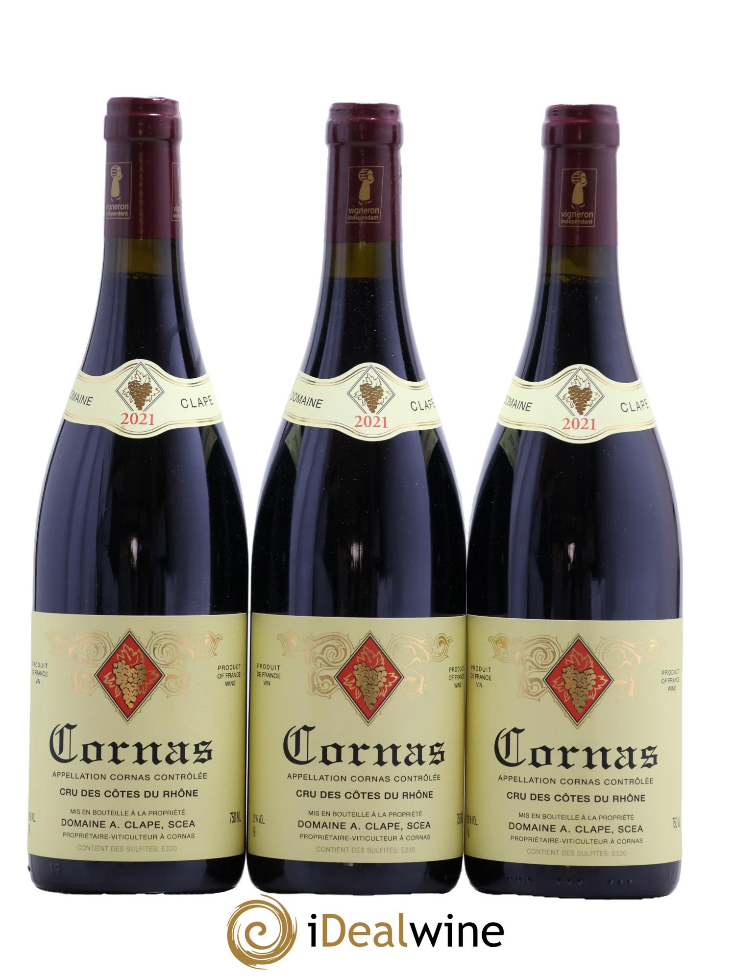 Cornas Auguste Clape 2021 - Lot de 3 bouteilles - 0