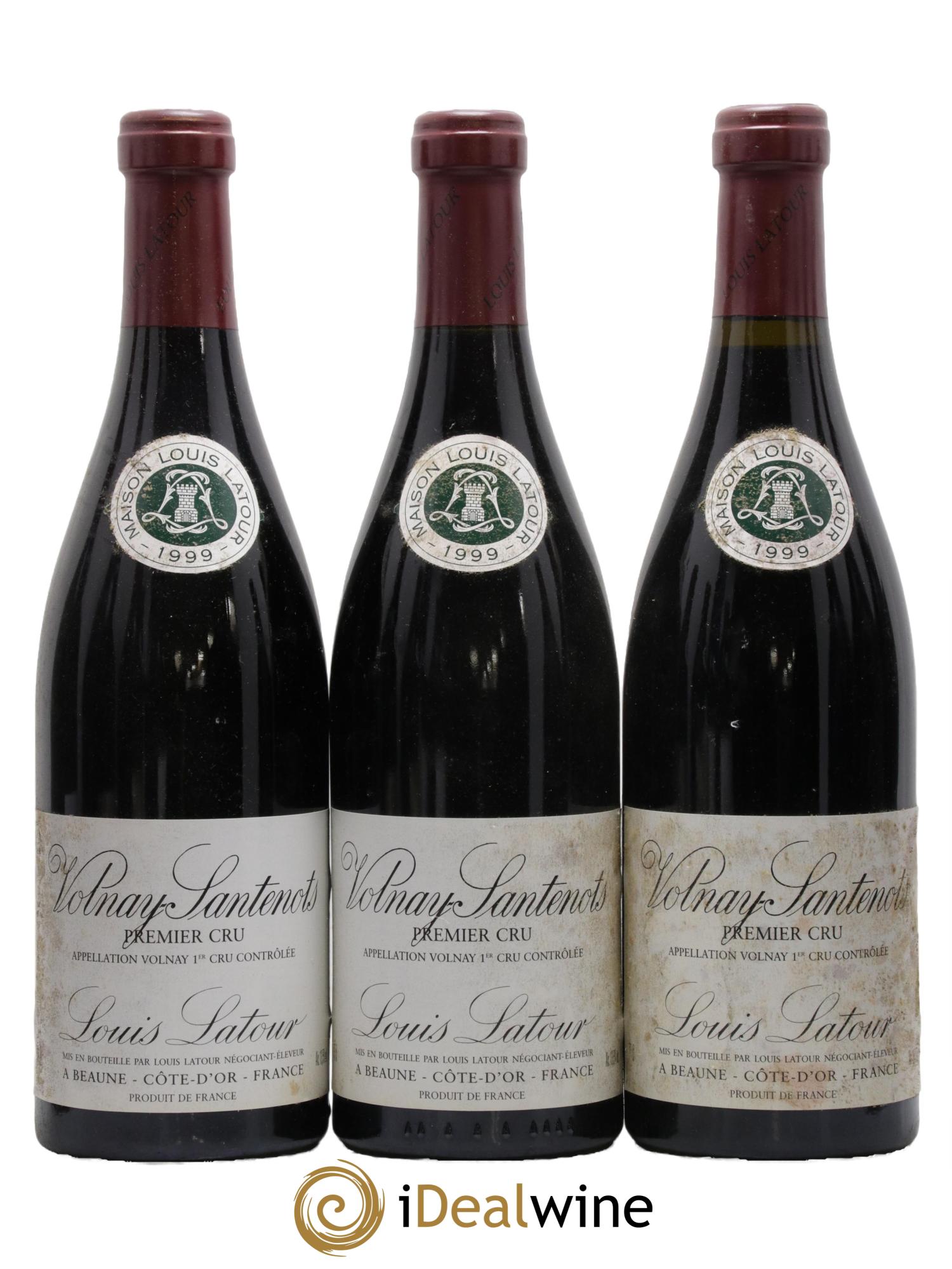 Volnay 1er Cru Santenots Louis Latour 1999 - Lot of 12 bottles - 1