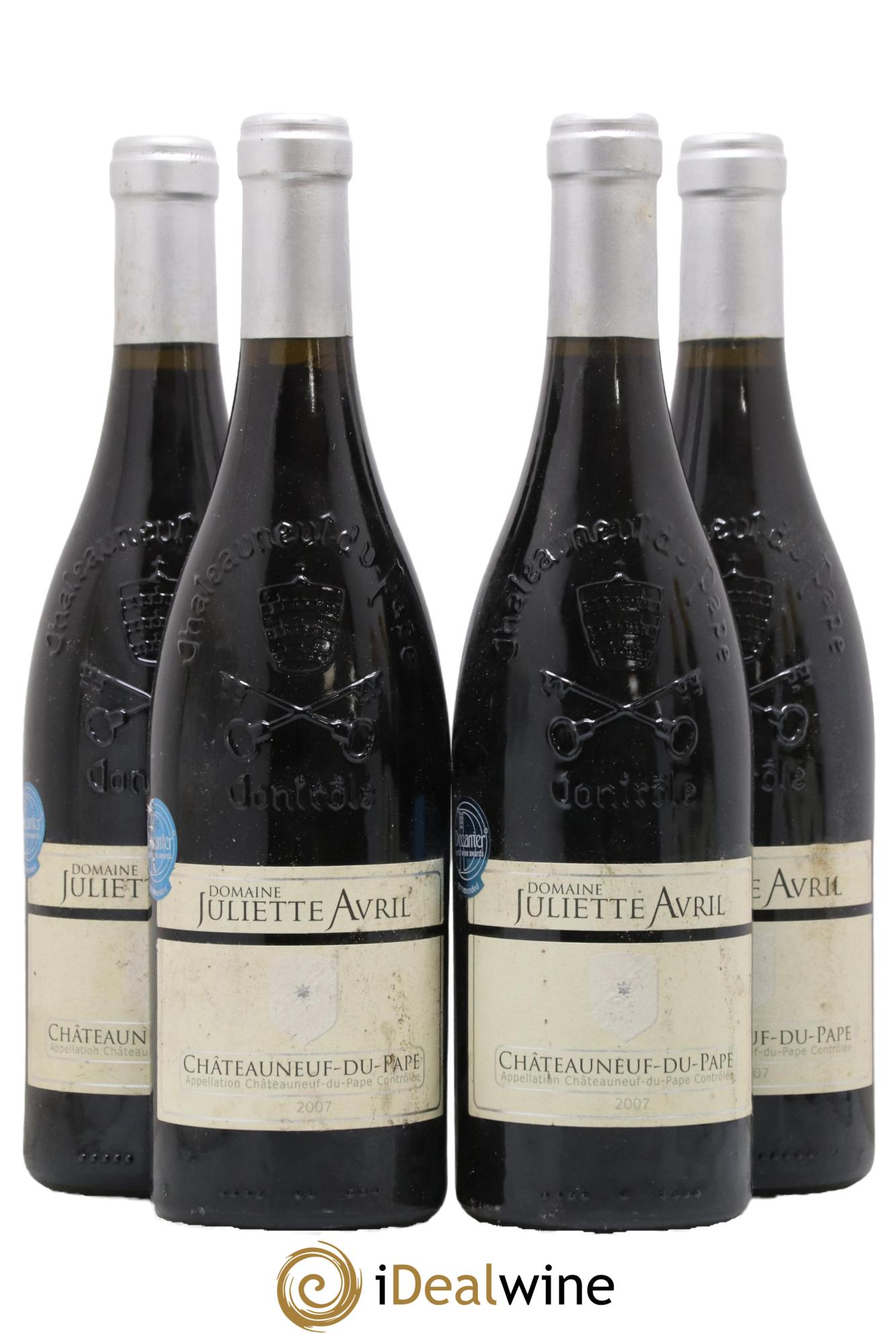 Châteauneuf-du-Pape Juliette Avril 2007 - Lot de 4 bouteilles - 0