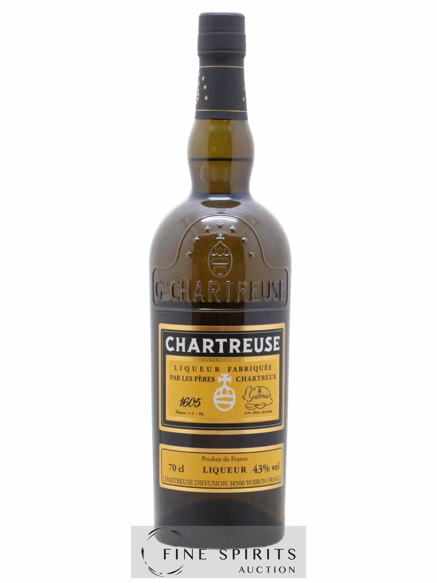 Chartreuse Of. Jaune - Reine des Liqueurs Mise 2018 - 2018 bouteilles  - Lot de 1 bouteille - 1