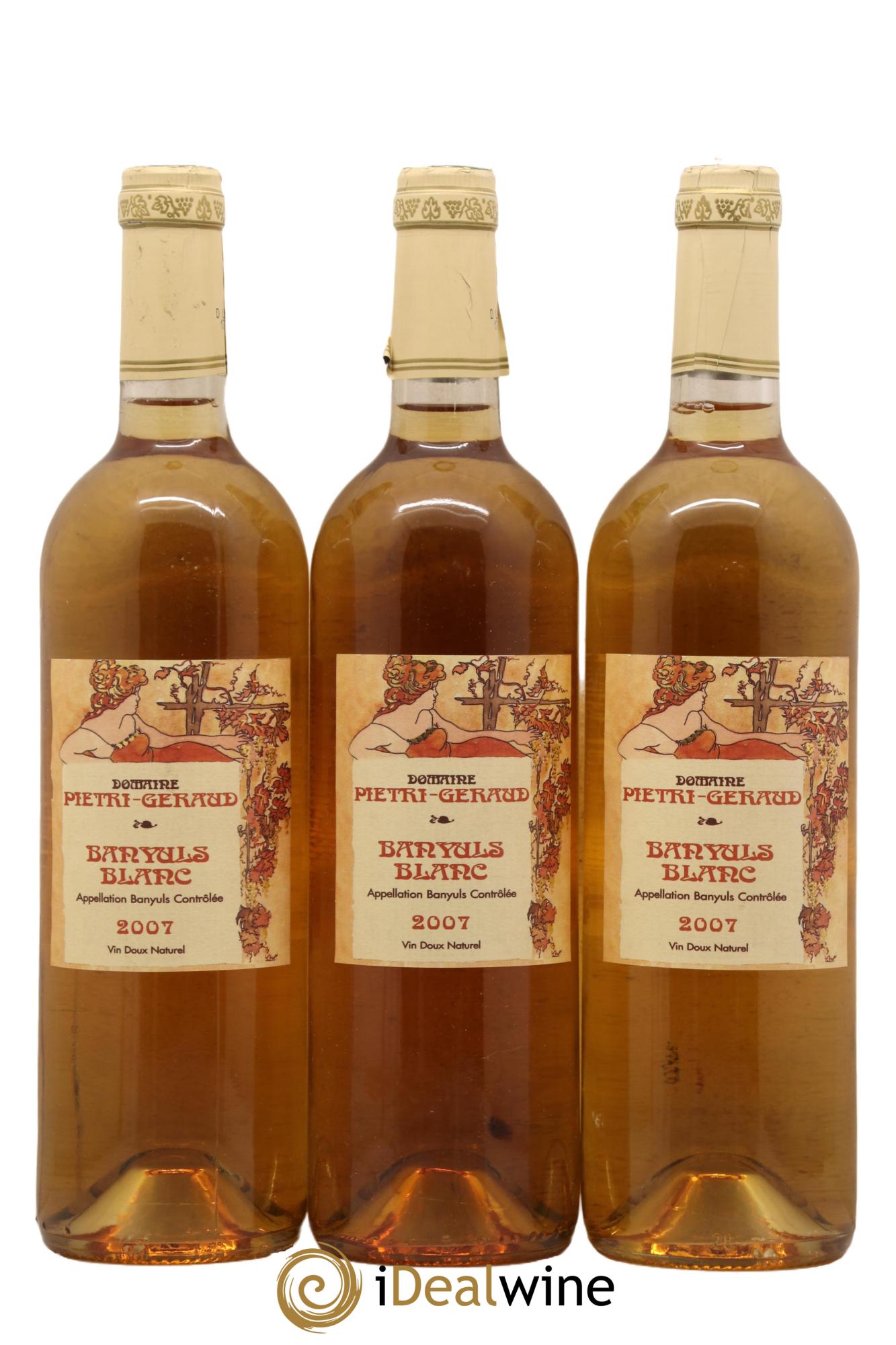 Banyuls Pietri Geraud (Domaine) Blanc 2007 - Lot de 3 bouteilles - 0