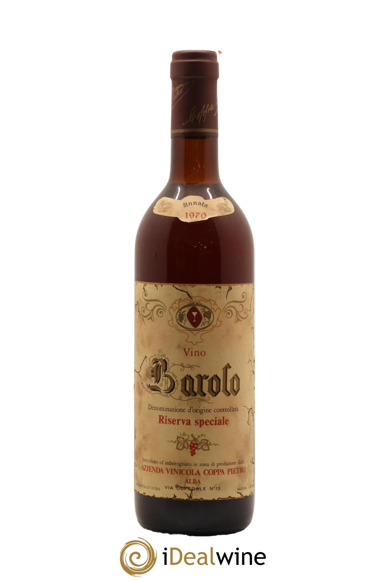 Barolo Riserva Speciale Coppa Pietro 1970 - Posten von 1 Flasche - 0