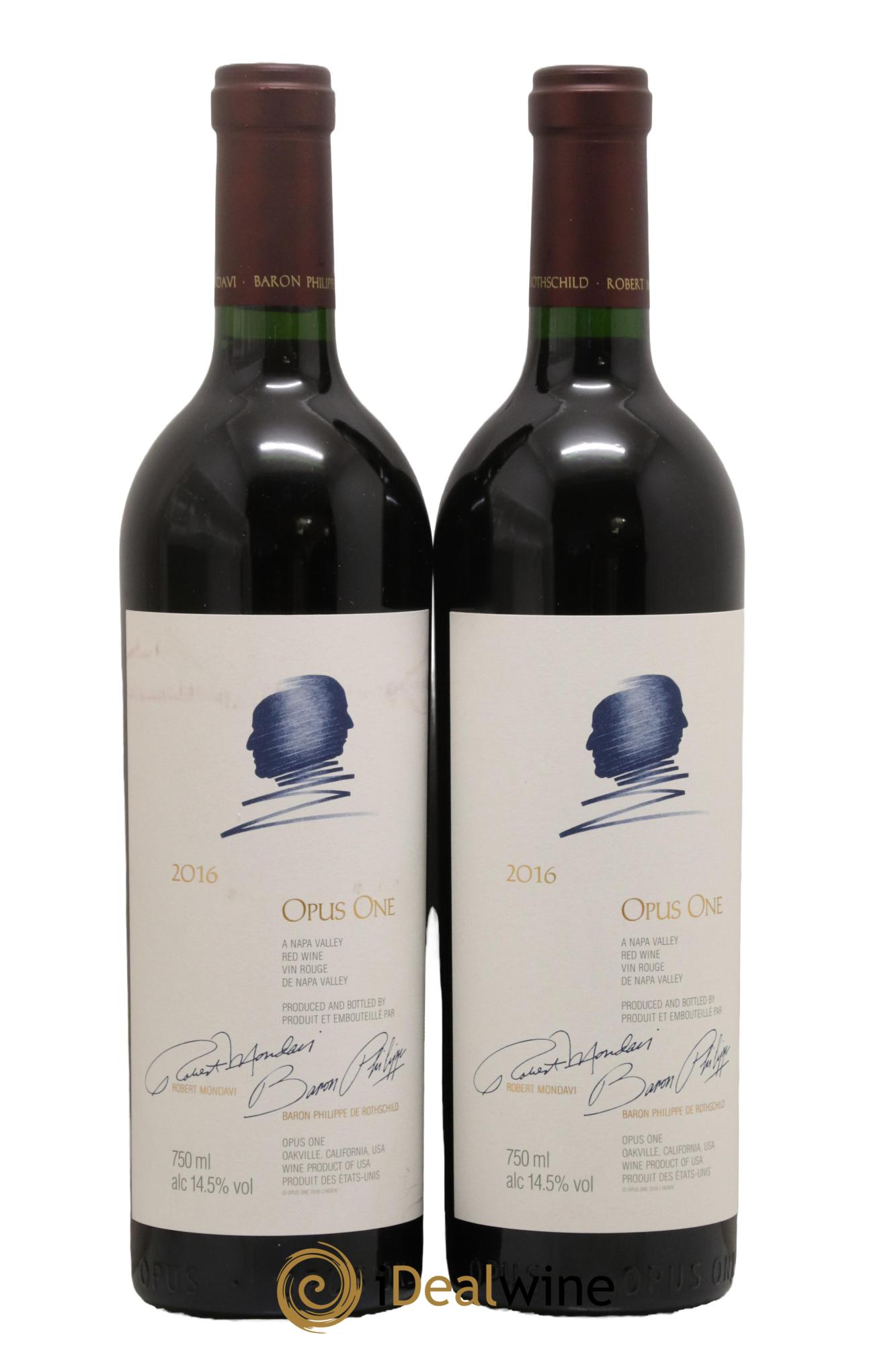 Napa Valley Opus One Robert Mondavi 2016 - Lot of 2 bottles - 0