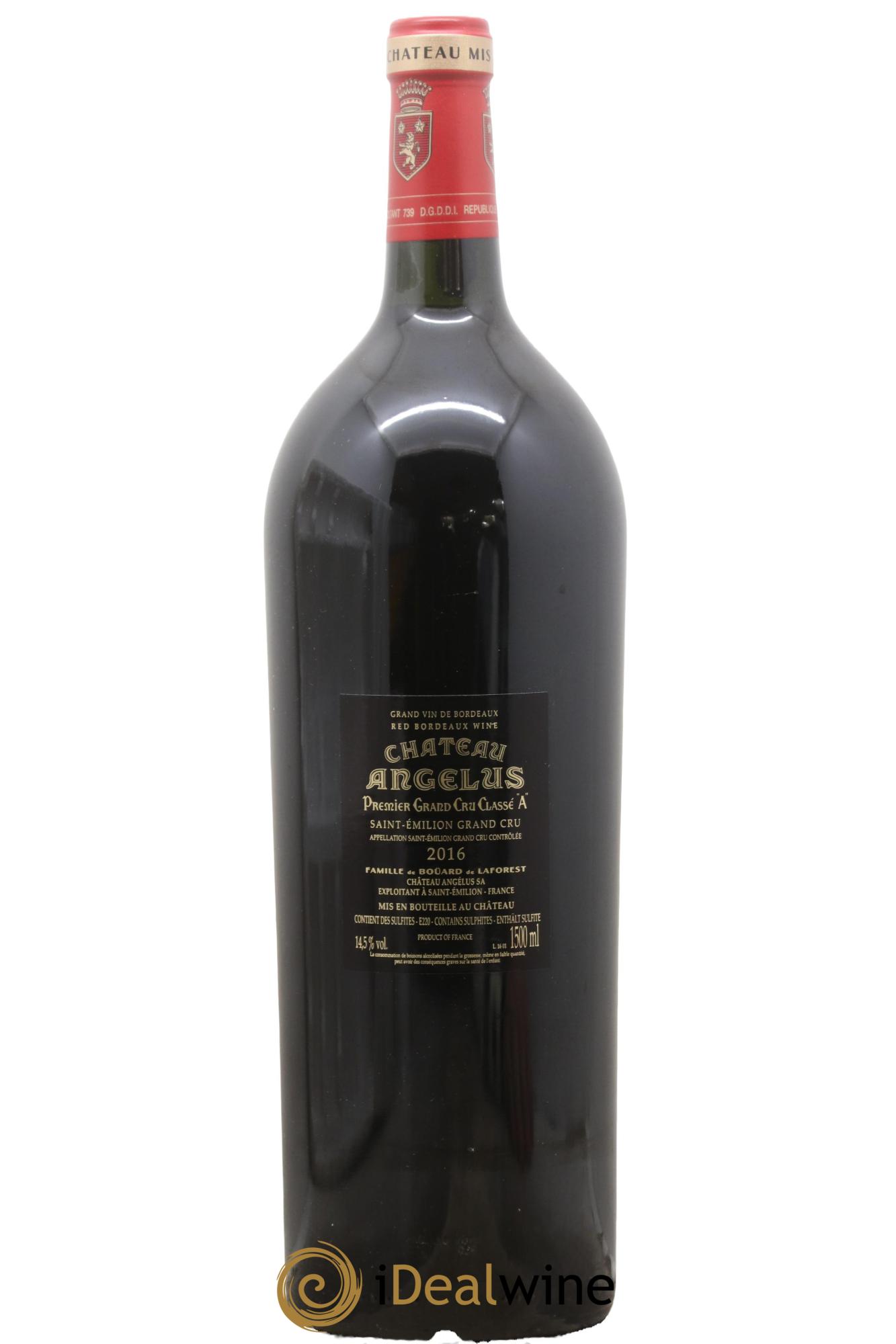 Château Angélus 1er Grand Cru Classé A 2016 - Lot de 1 magnum - 1