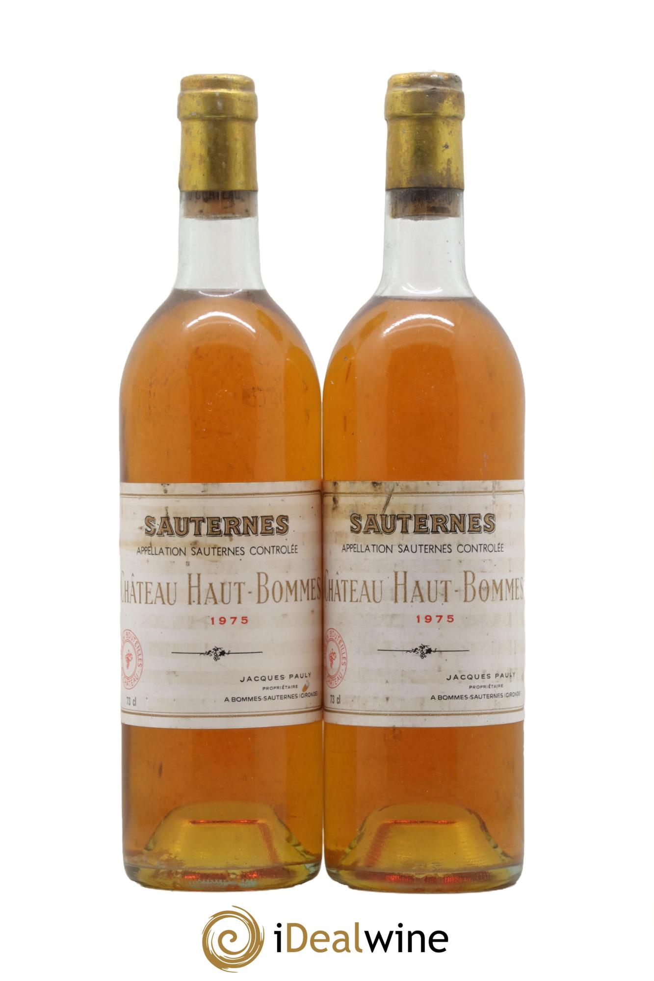 Sauternes Chateau Haut Bommes 1975 - Lotto di 2 bottiglie - 0