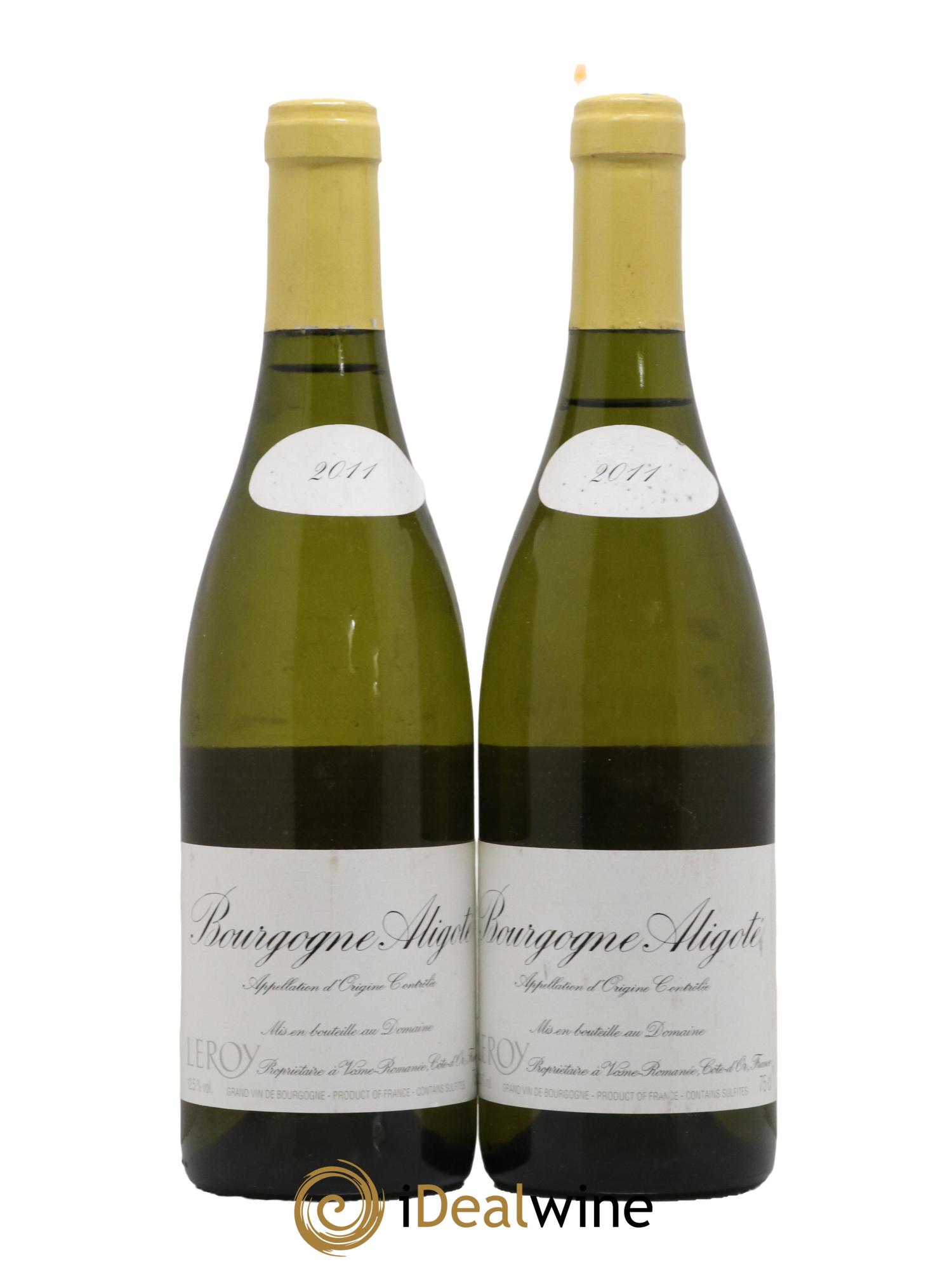 Bourgogne Aligoté Leroy (Domaine) 2011 - Lot de 2 bouteilles - 0